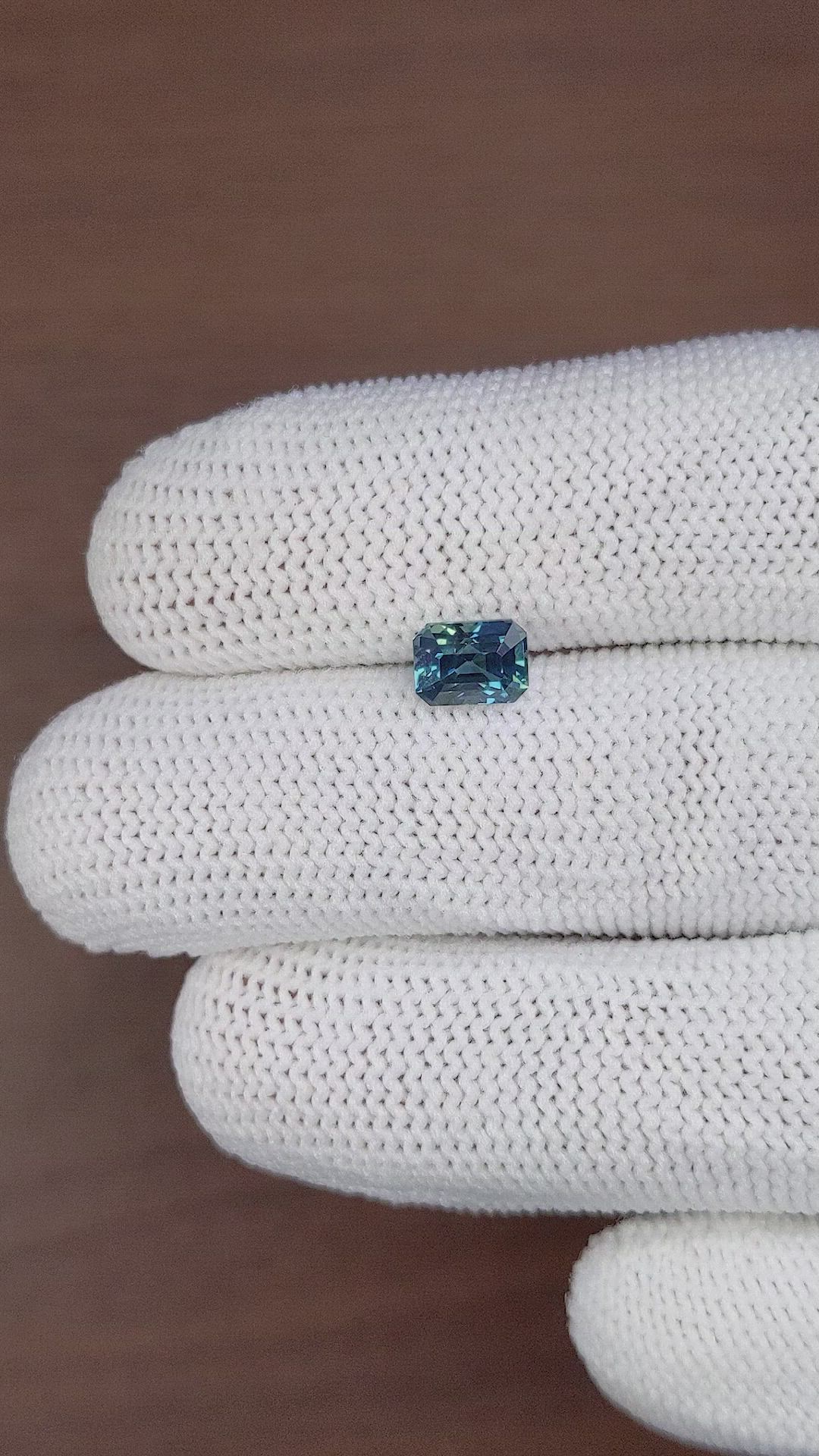 1.50 Ct. Greenish Blue Sapphire from Madagascar Size Video