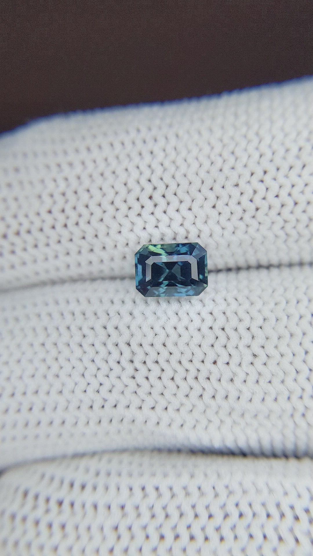 1.50 Ct. Greenish Blue Sapphire from Madagascar Size Video