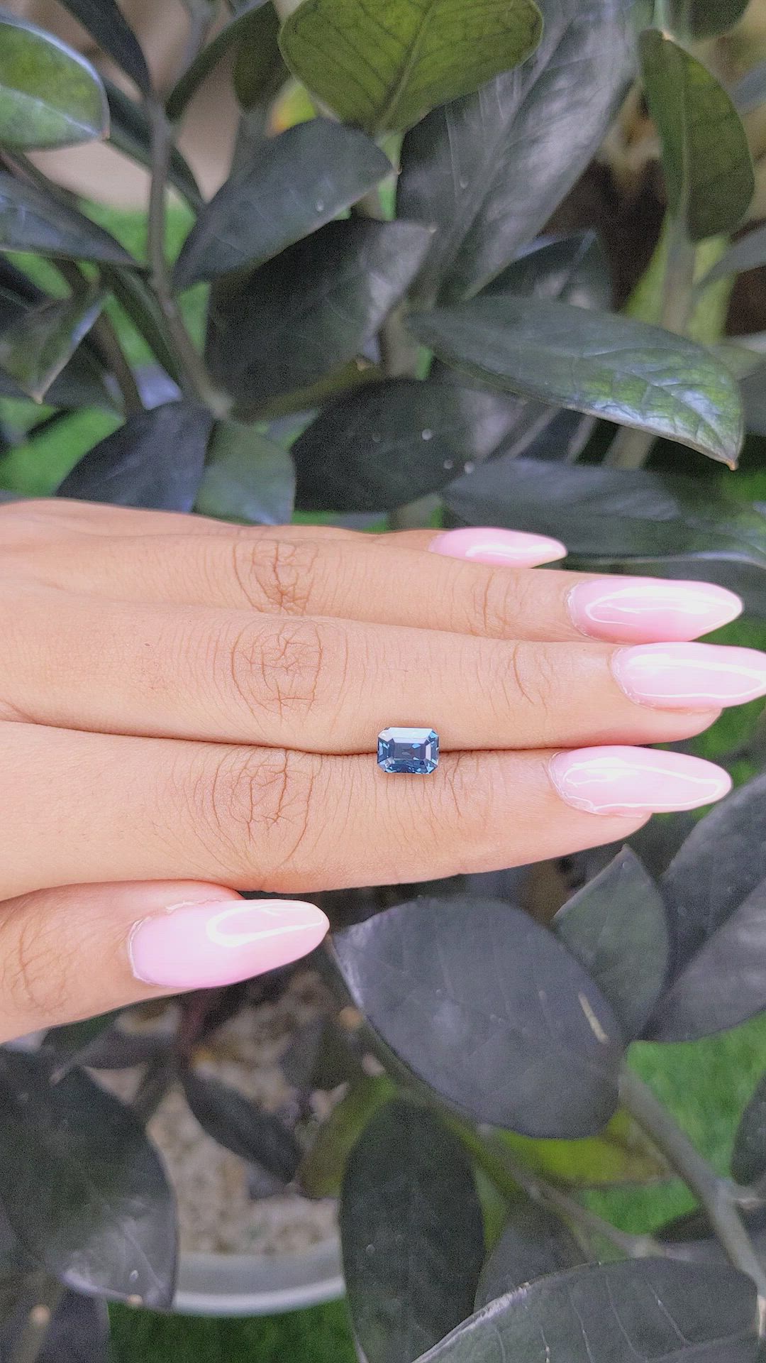 1.50 Ct. Greenish Blue Sapphire from Madagascar Size Video