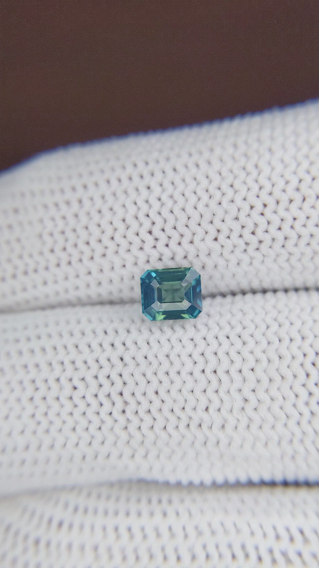 1.04 Ct. Greenish Blue Sapphire from Madagascar Size Video