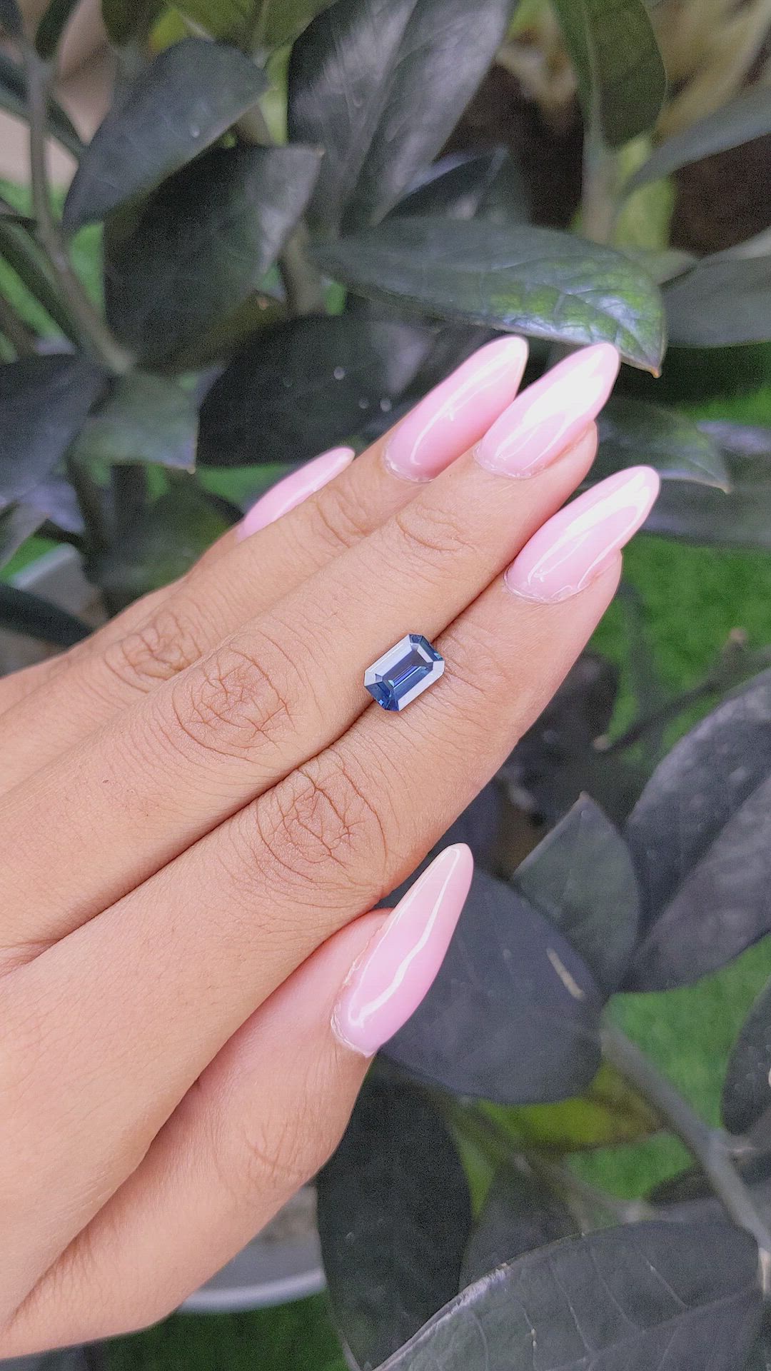 1.53 Ct. Greenish Blue Sapphire from Madagascar Size Video