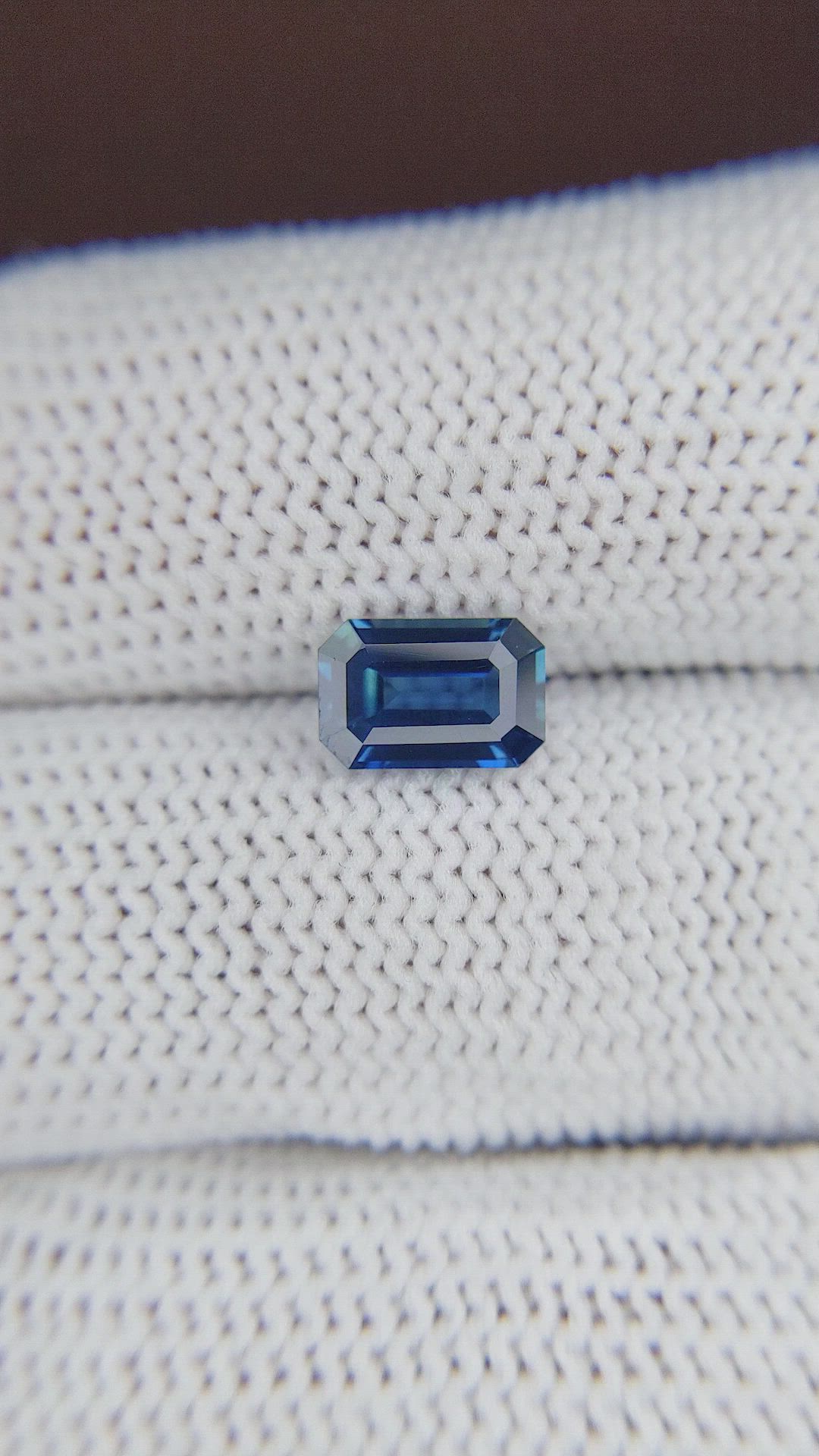 1.53 Ct. Greenish Blue Sapphire from Madagascar Size Video