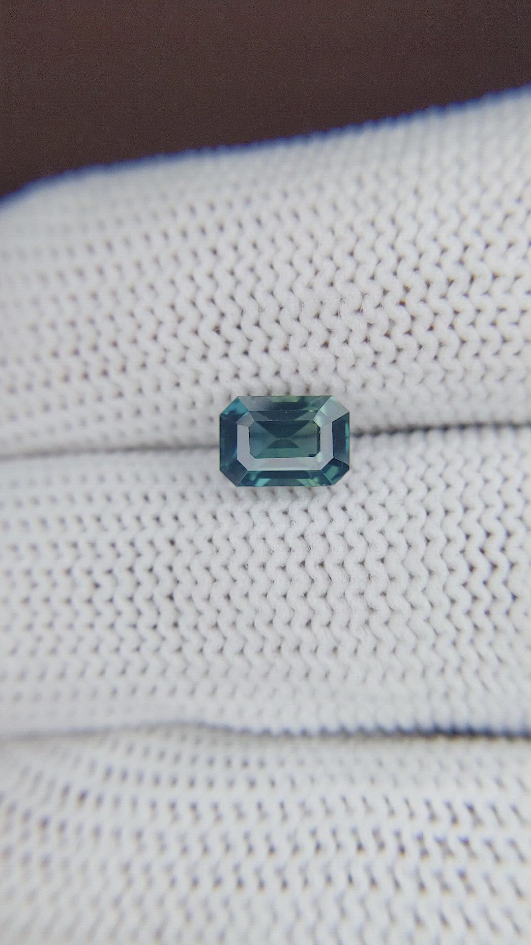 1.66 Ct. Greenish Blue Sapphire from Madagascar Size Video