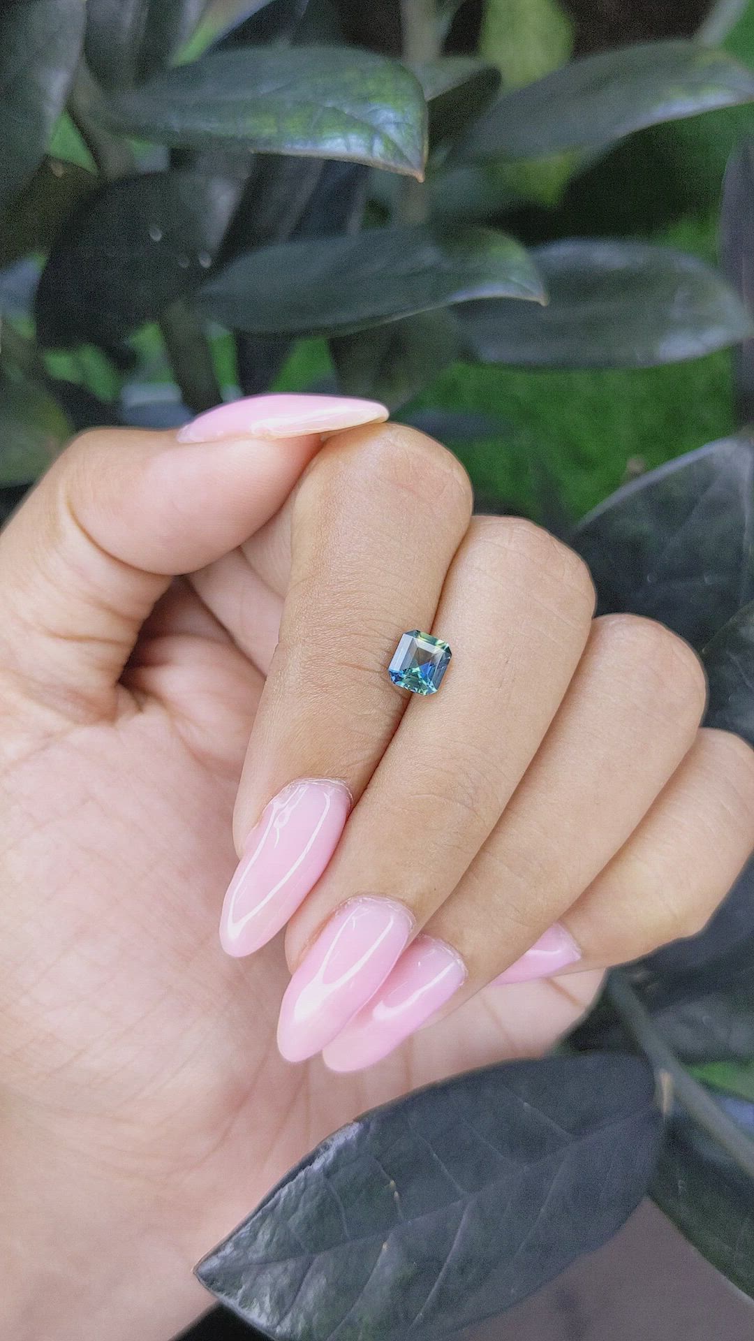 1.02 Ct. Bi Color Sapphire from Madagascar Size Video
