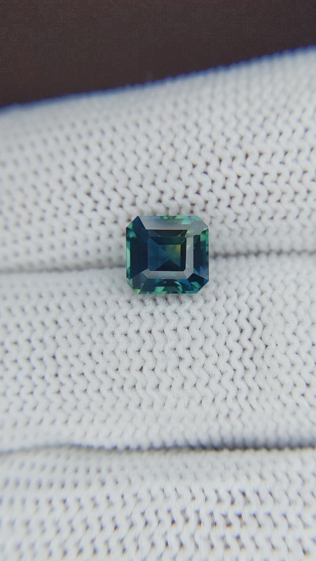 2.58 Ct. Greenish Blue Sapphire from Madagascar Size Video