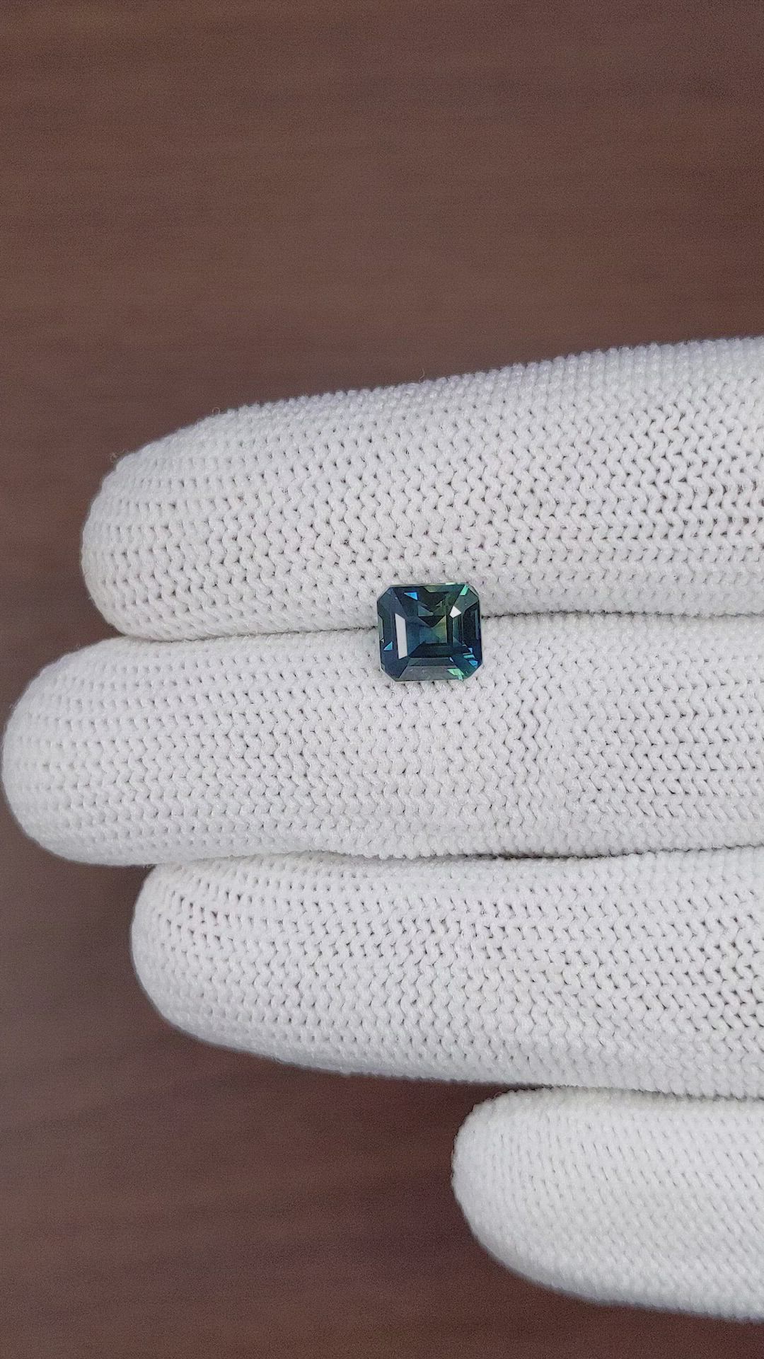 2.58 Ct. Greenish Blue Sapphire from Madagascar Size Video