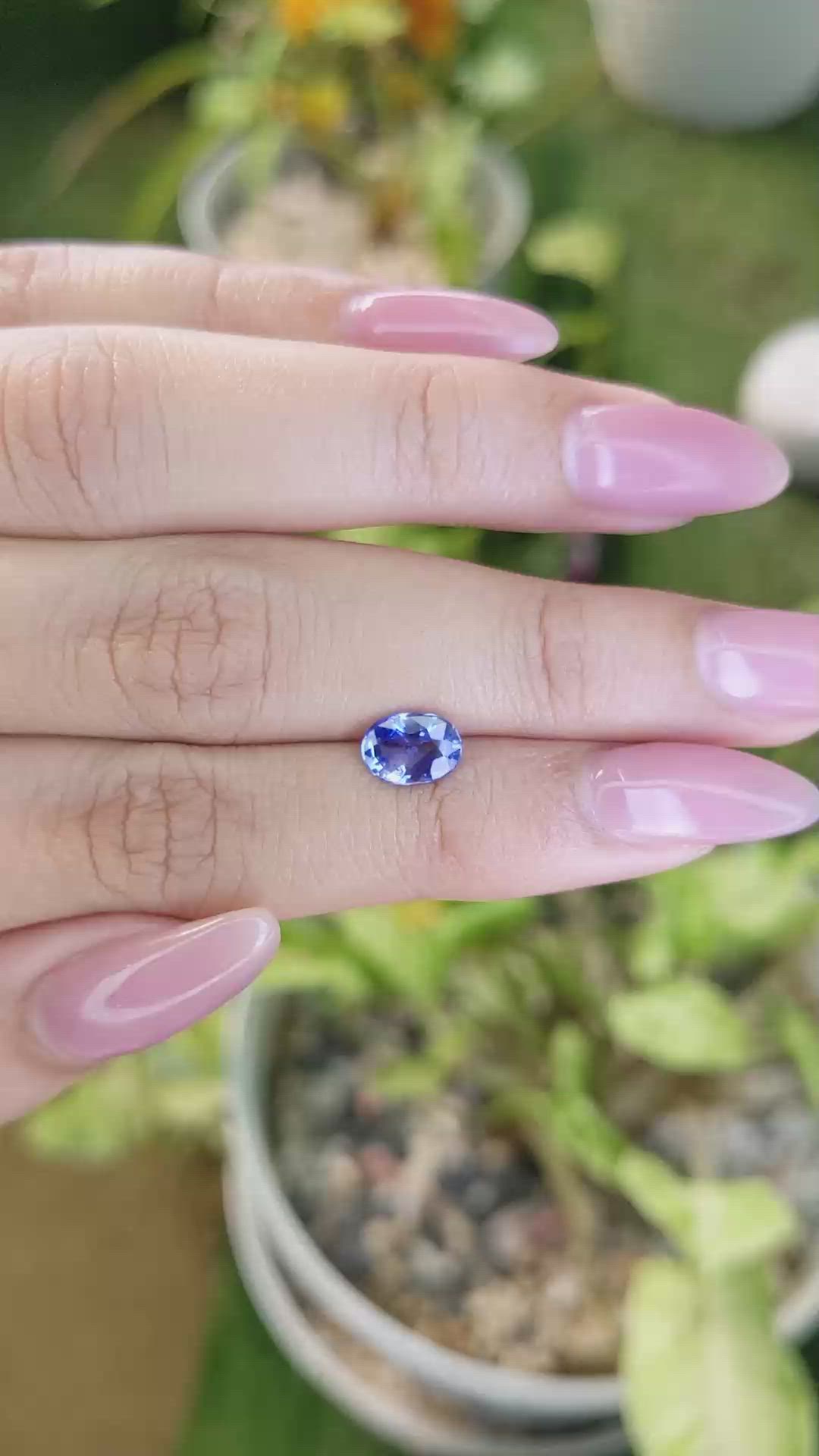 1.27 Ct. Blue Sapphire from Ceylon (Sri Lanka) Size Video