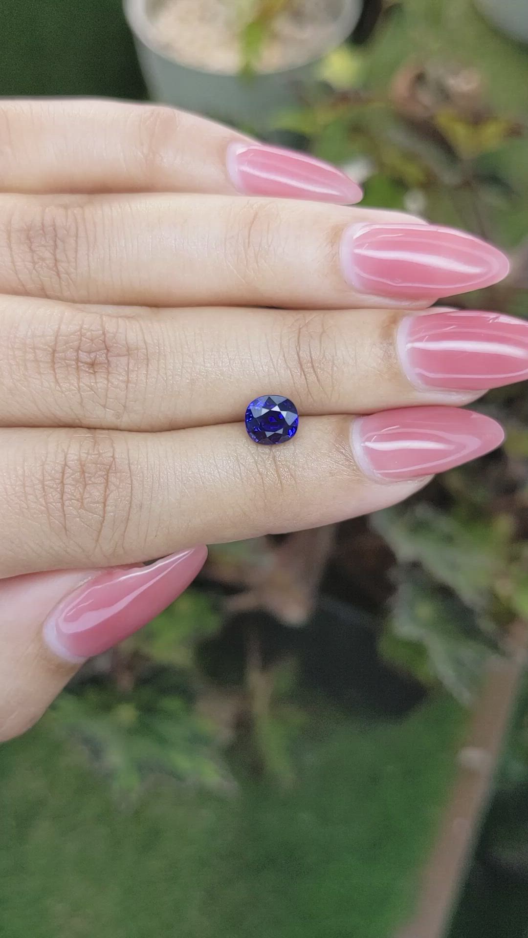 1.48 Ct. Blue Sapphire from Ceylon (Sri Lanka) Size Video