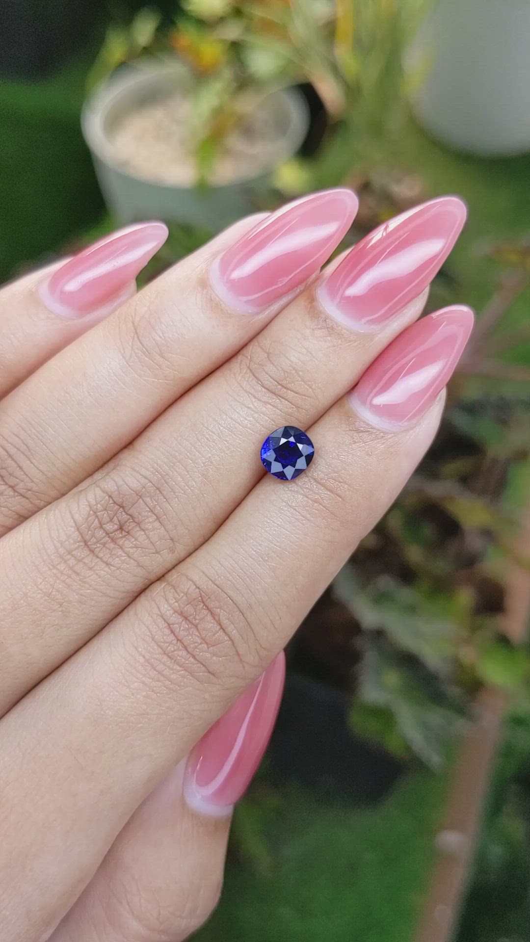 1.48 Ct. Blue Sapphire from Ceylon (Sri Lanka) Size Video