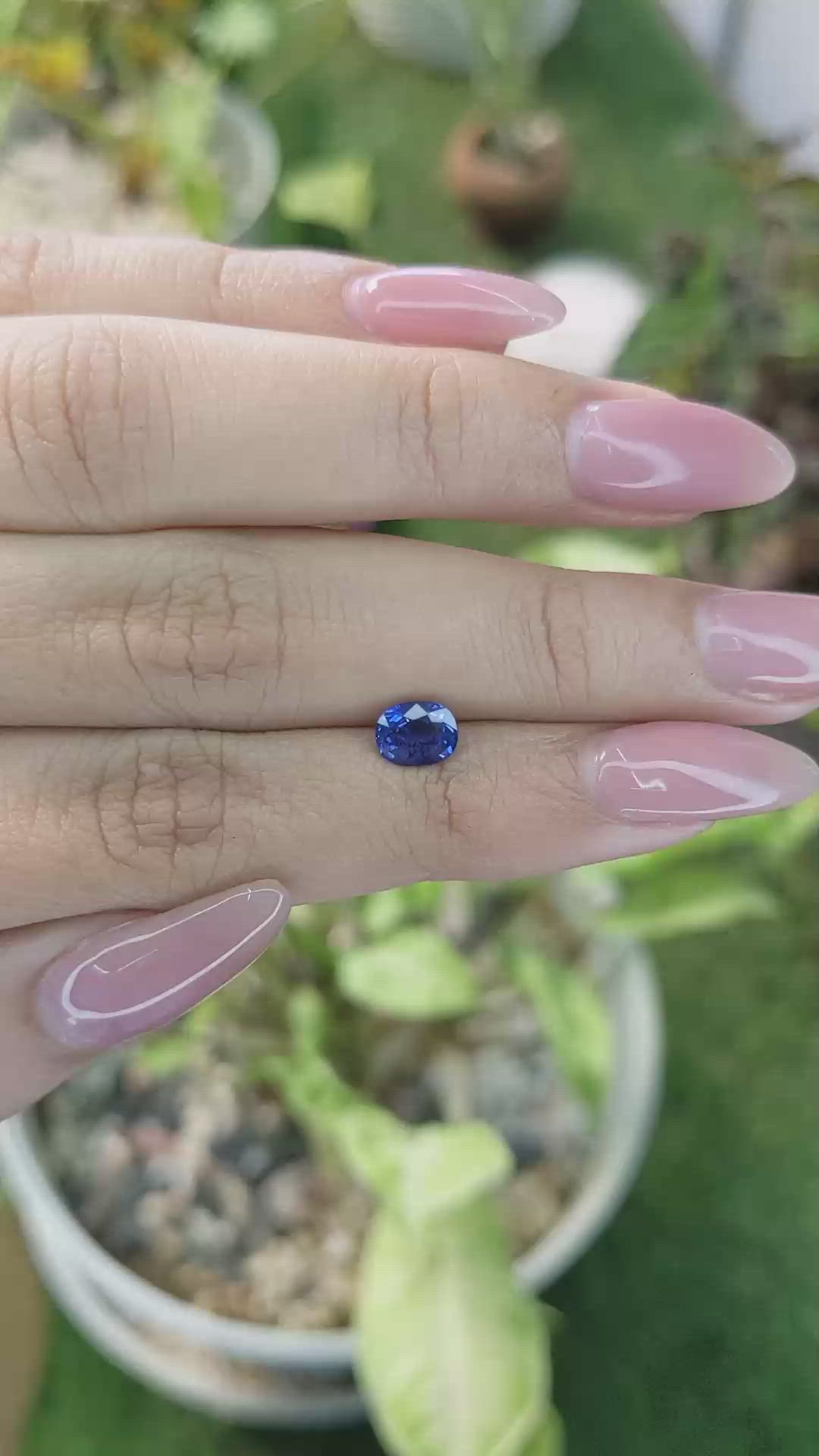 1.06 Ct. Blue Sapphire from Ceylon (Sri Lanka) Size Video