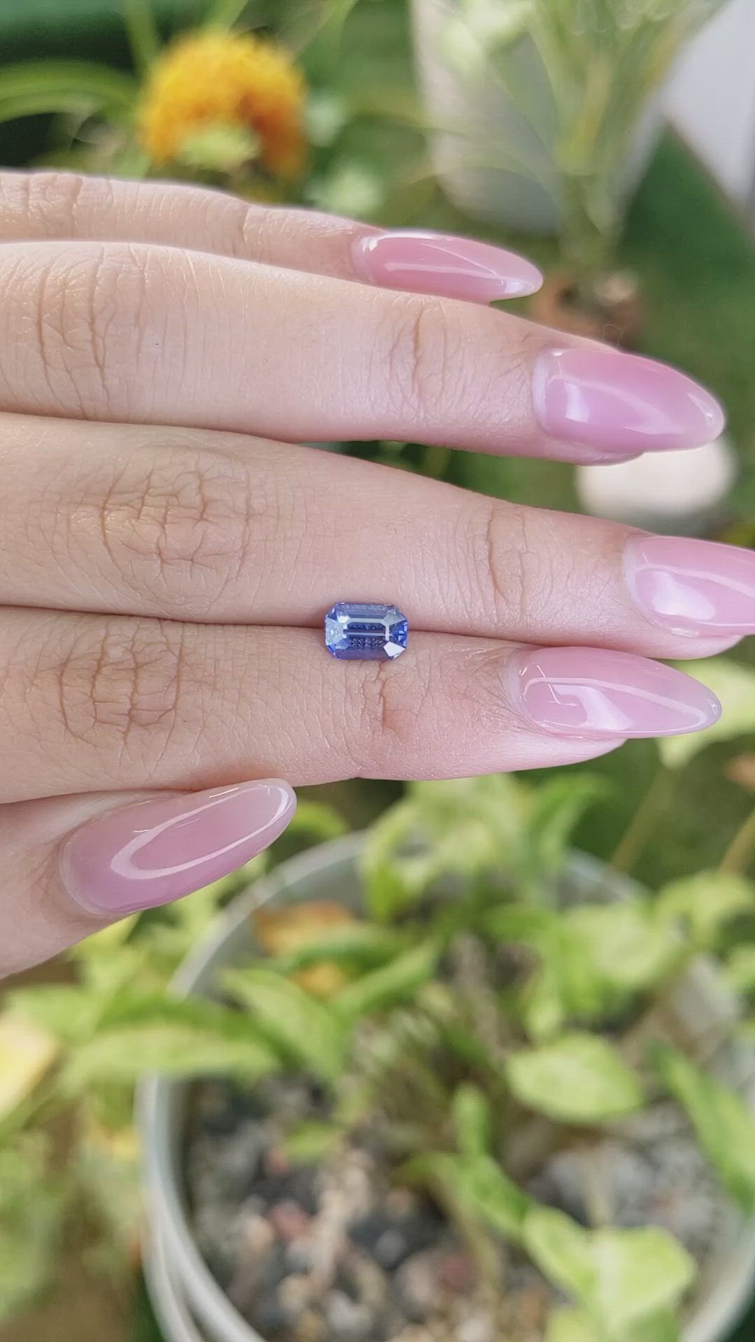 1.12 Ct. Blue Sapphire from Ceylon (Sri Lanka) Size Video