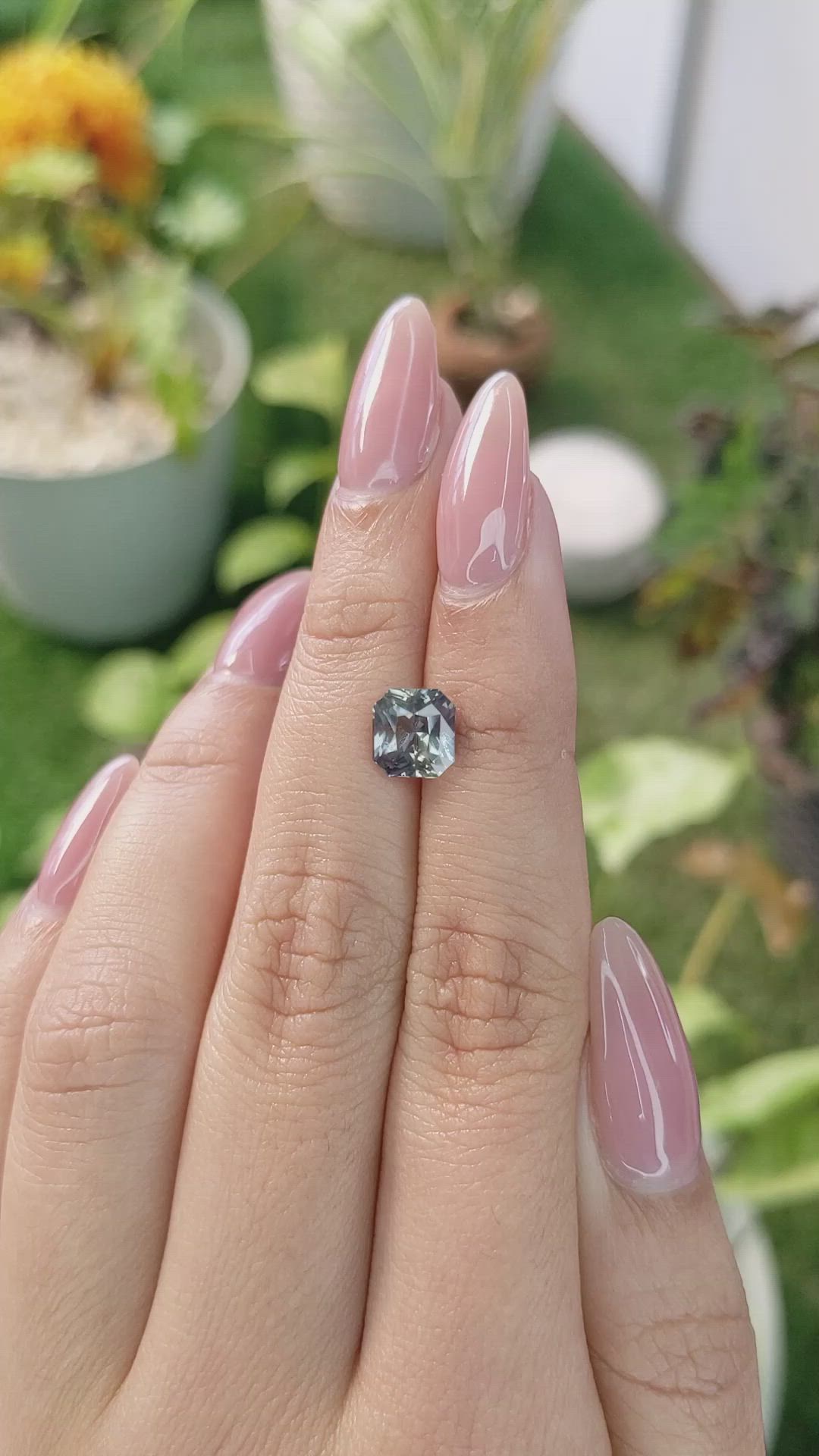 2.08 Ct. Bi Color Sapphire from Madagascar Size Video