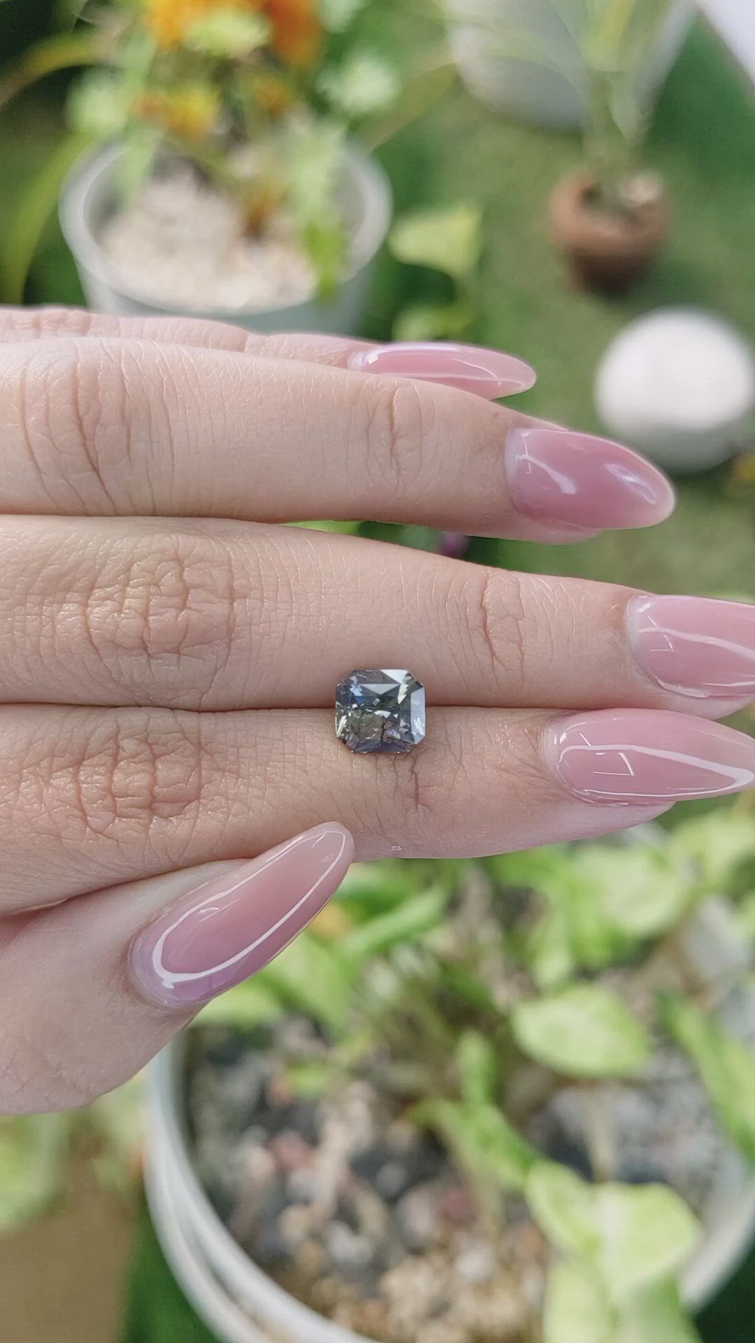 2.08 Ct. Bi Color Sapphire from Madagascar Size Video