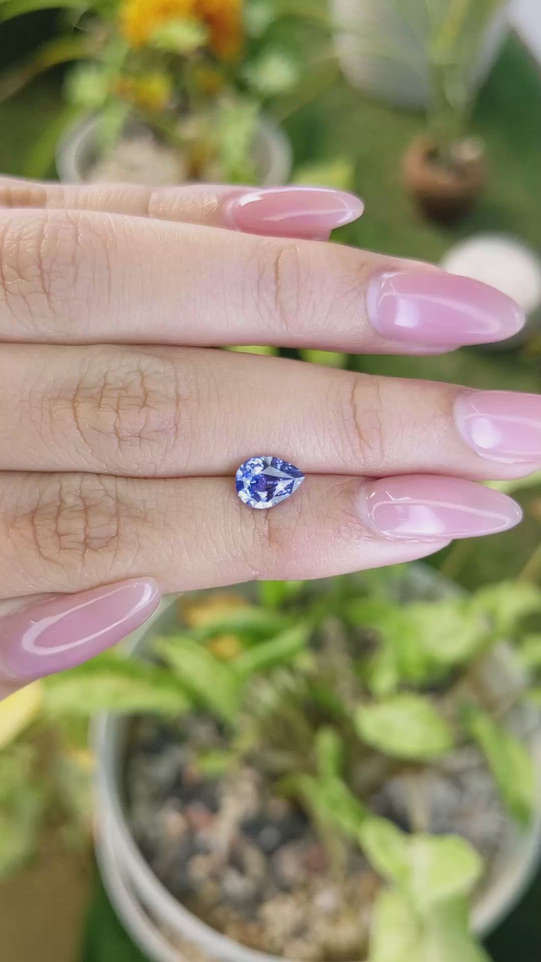 1.62 Ct. Blue Sapphire from Ceylon (Sri Lanka) Size Video