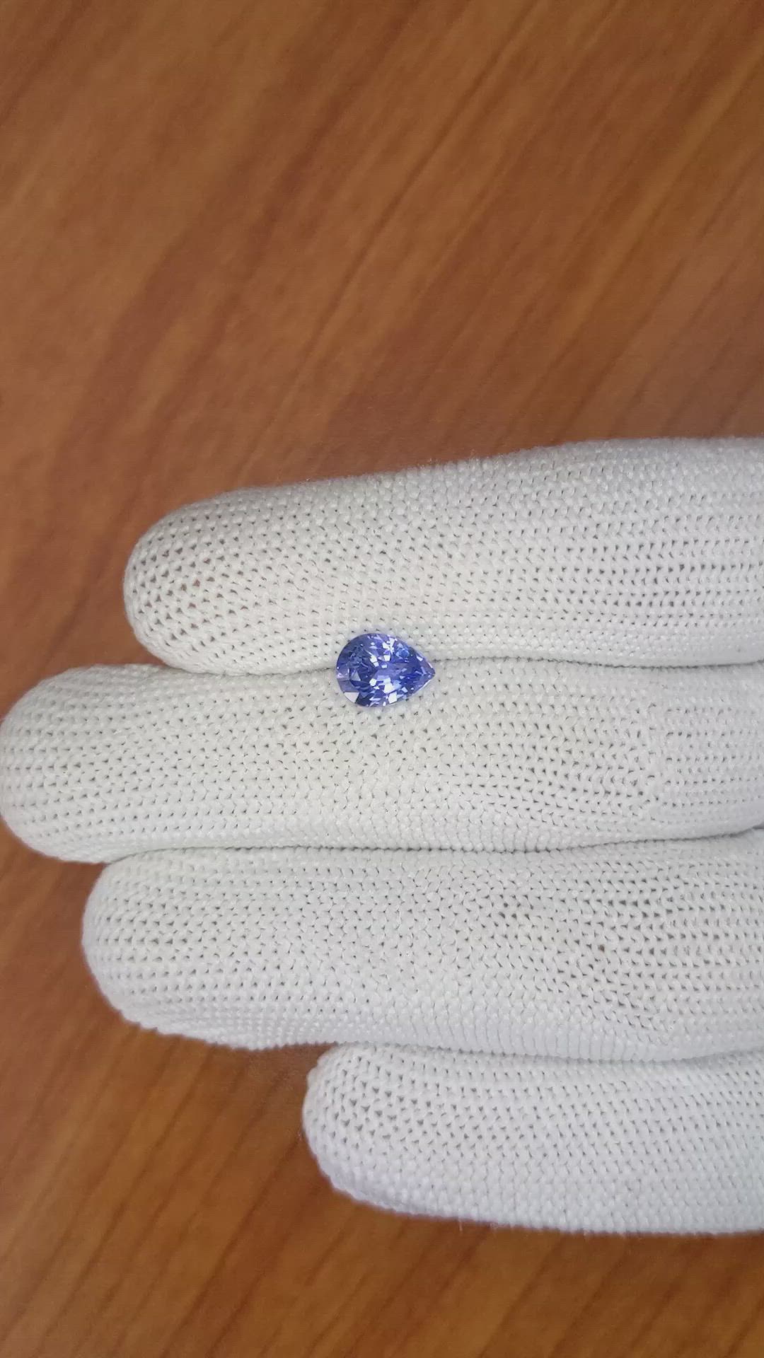 1.62 Ct. Blue Sapphire from Ceylon (Sri Lanka) Size Video