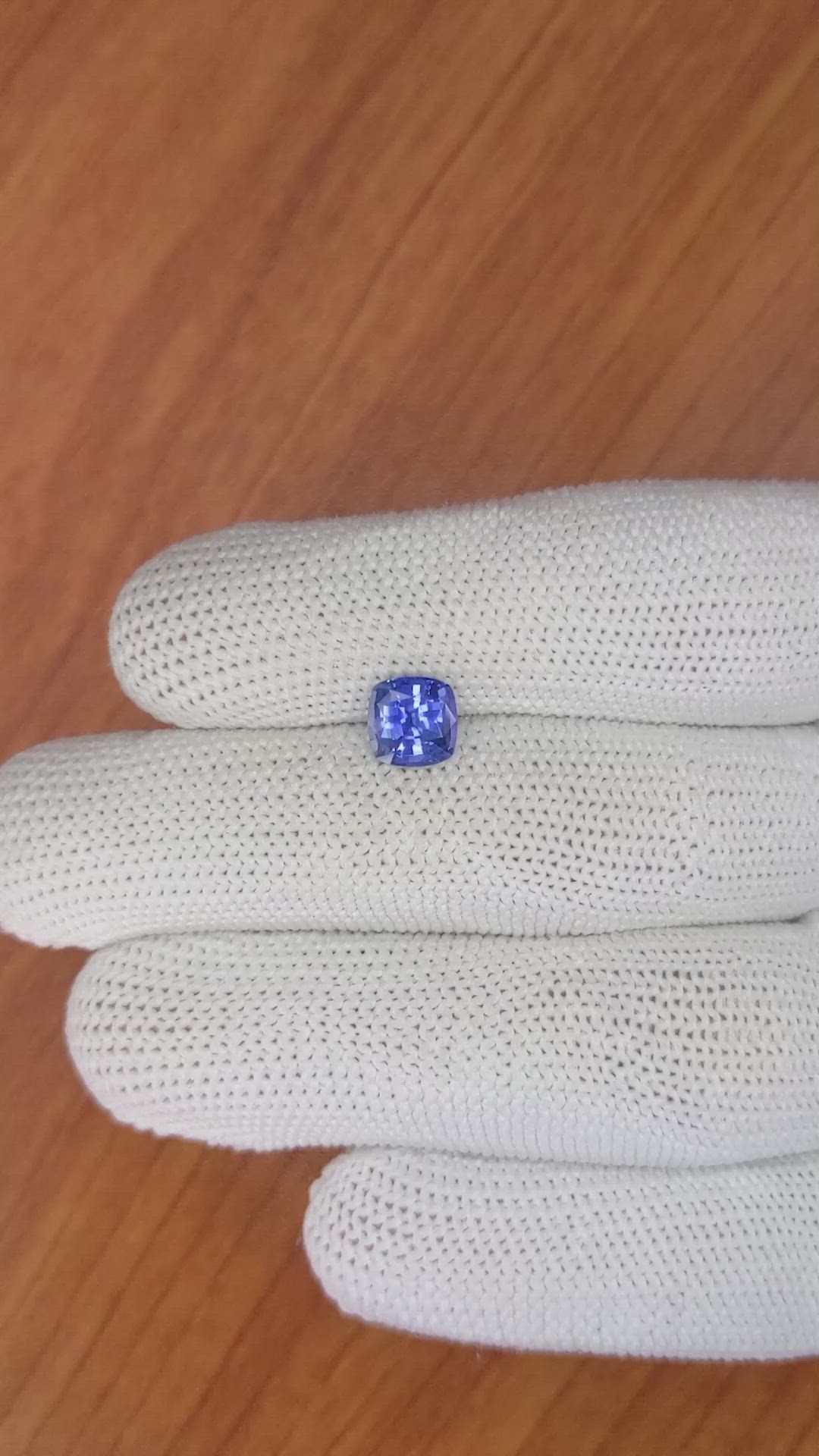 1.64 Ct. Blue Sapphire from Ceylon (Sri Lanka) Size Video