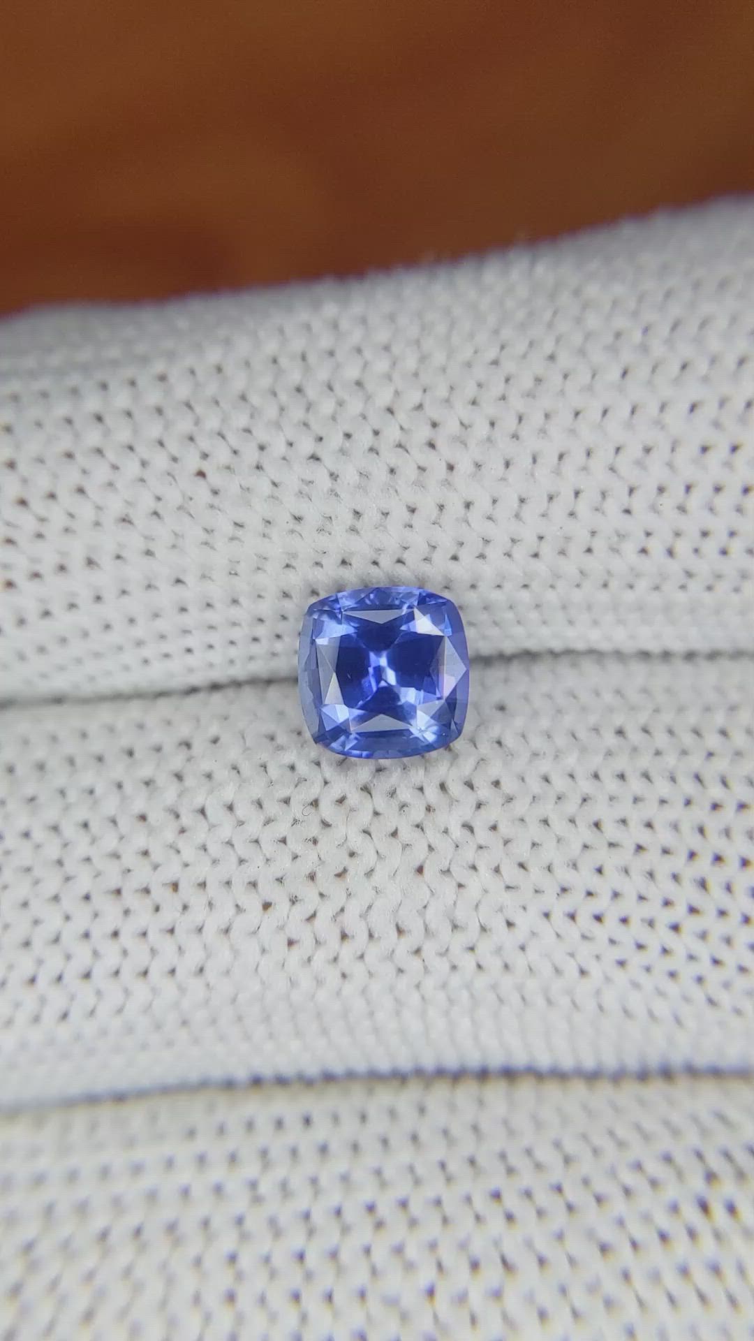 1.64 Ct. Blue Sapphire from Ceylon (Sri Lanka) Size Video