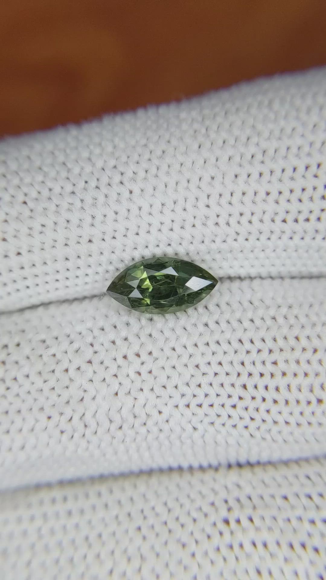 1.39 Ct. Green Sapphire from Madagascar Size Video