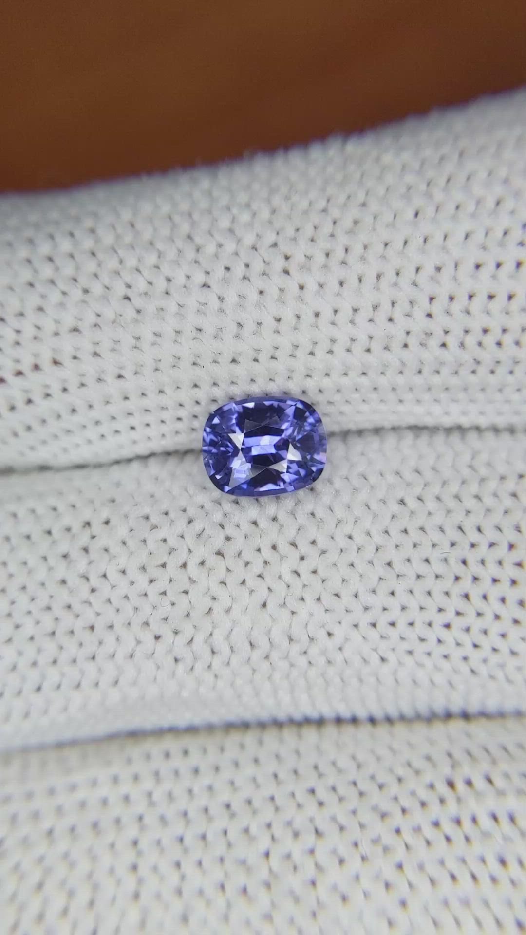 1.28 Ct. Violet Sapphire from Ceylon (Sri Lanka) Size Video