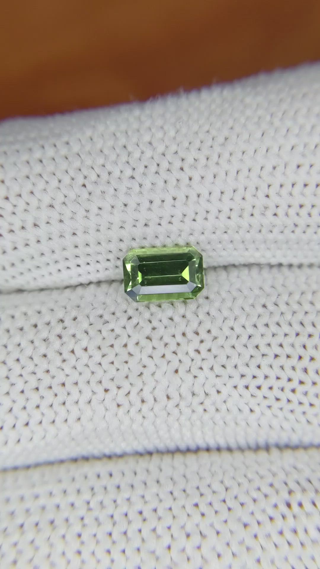 1.28 Ct. Green Sapphire from Madagascar Size Video