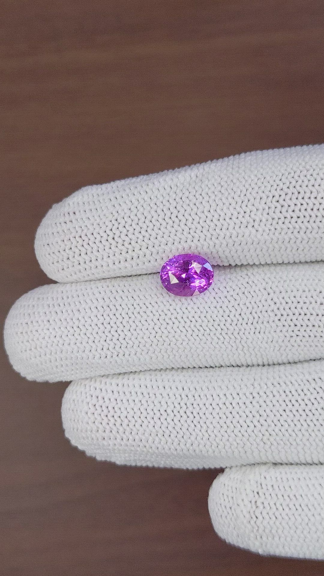 2.76 Ct. Purple Sapphire from Madagascar Size Video