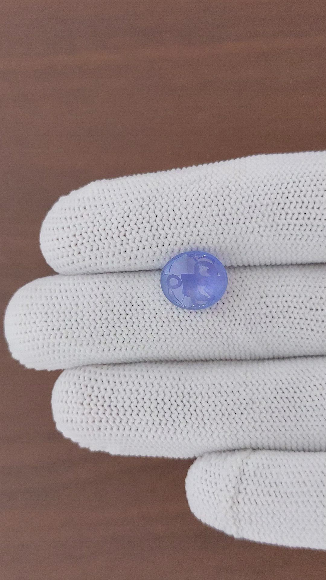 5.13 Ct. Blue Star Sapphire from Ceylon (Sri Lanka) Size Video