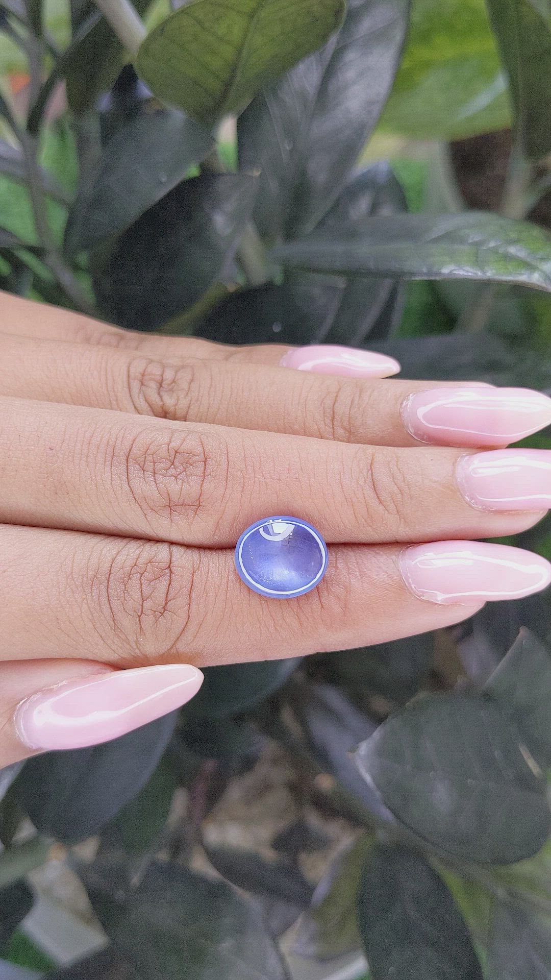 5.13 Ct. Blue Star Sapphire from Ceylon (Sri Lanka) Size Video