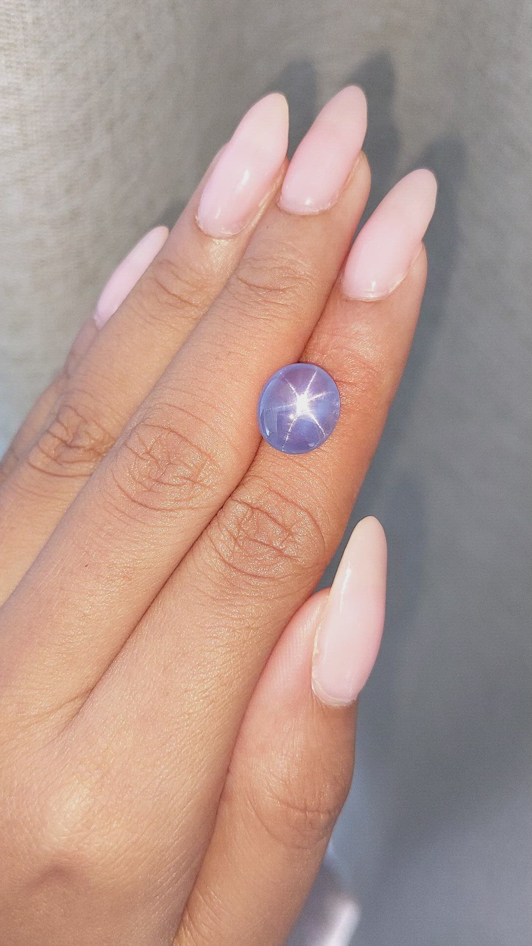 5.13 Ct. Blue Star Sapphire from Ceylon (Sri Lanka) Size Video