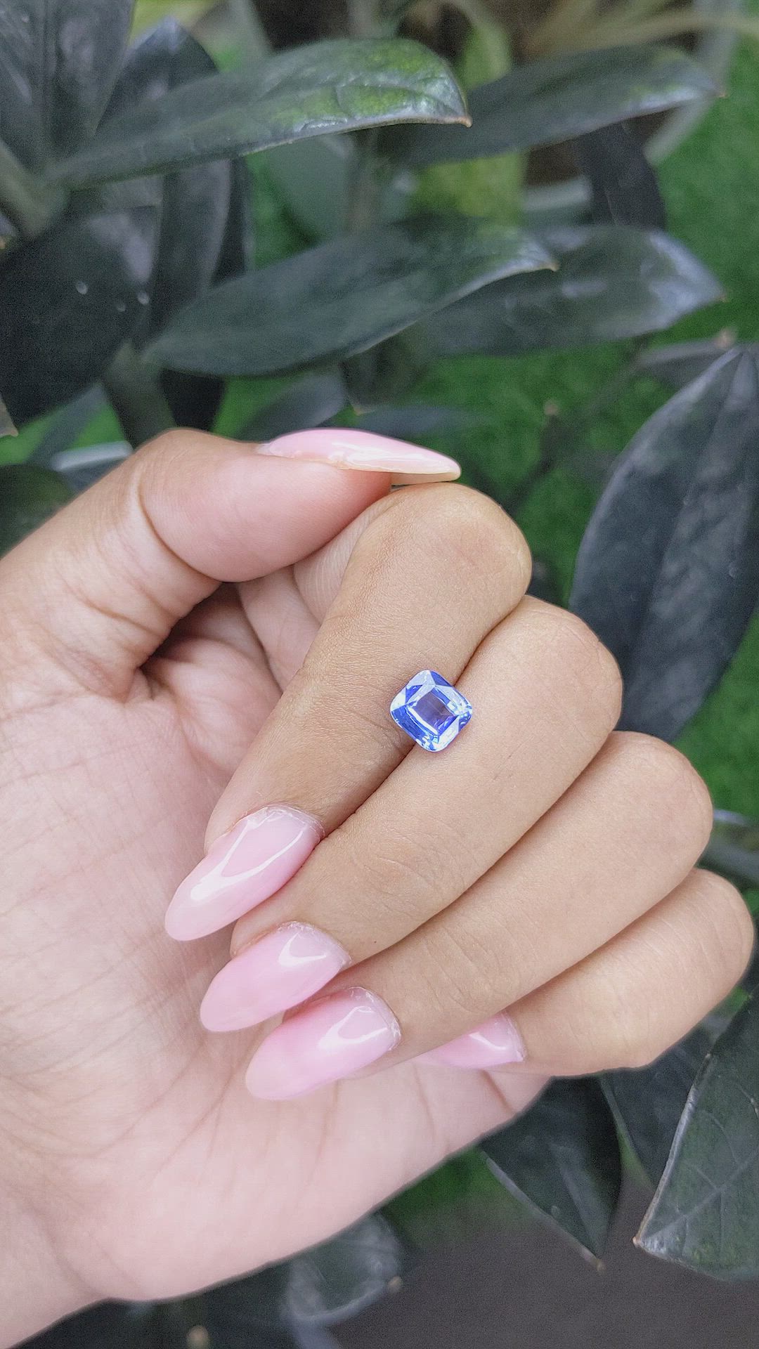 1.65 Ct. Blue Sapphire from Ceylon (Sri Lanka) Size Video