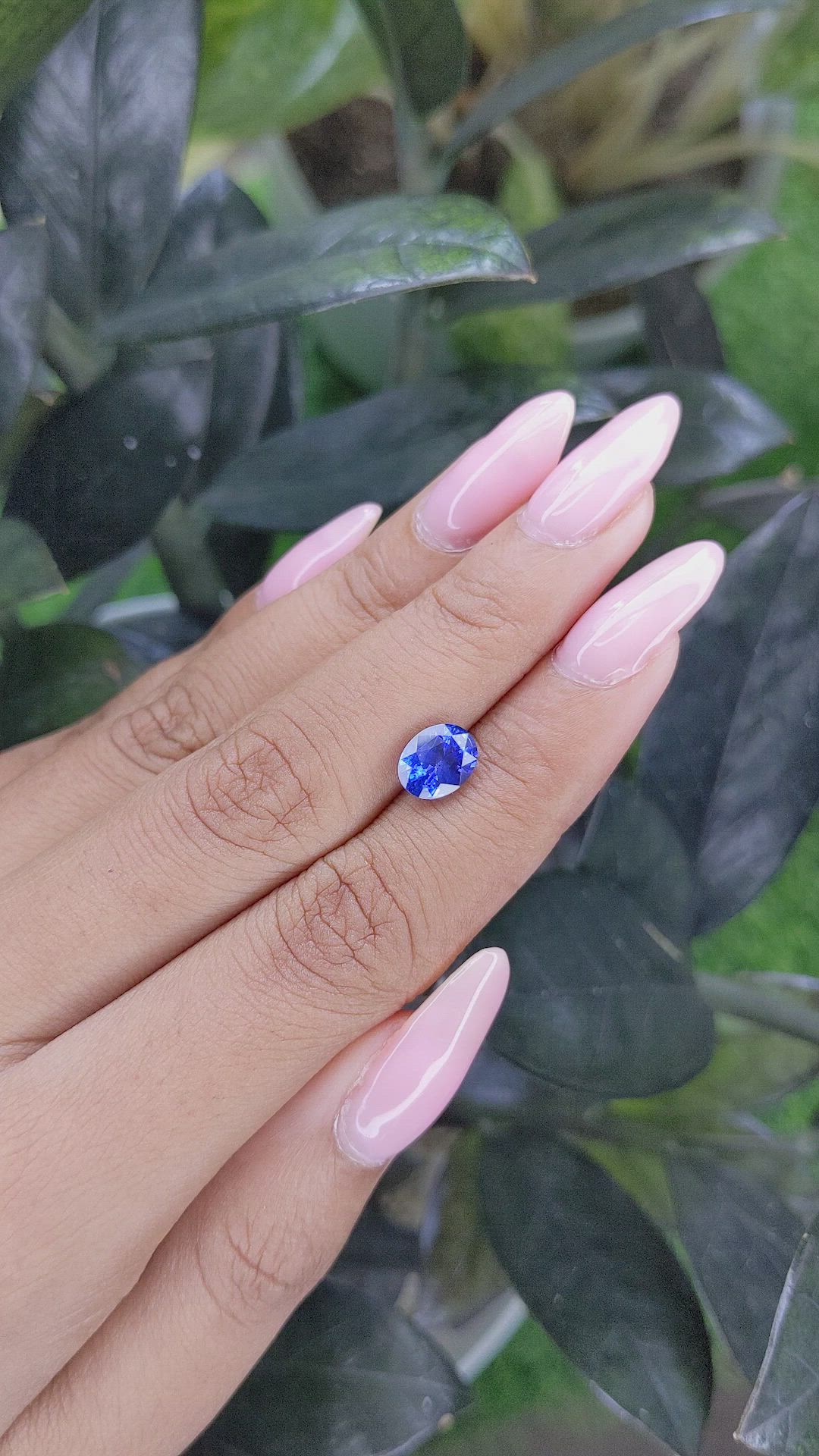 2.02 Ct. Blue Sapphire from Ceylon (Sri Lanka) Size Video