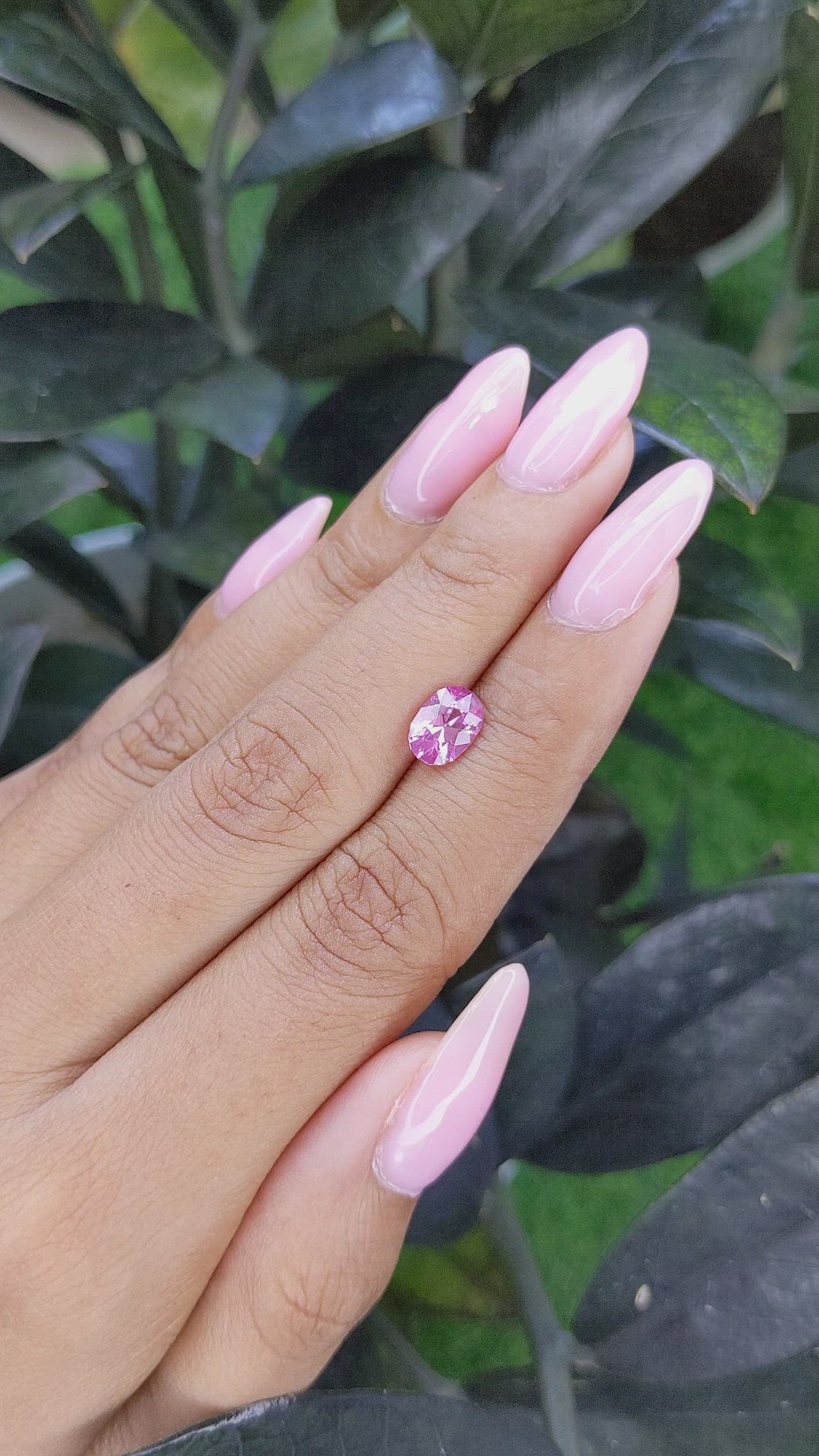 1.40 Ct. Pink Sapphire from Madagascar Size Video