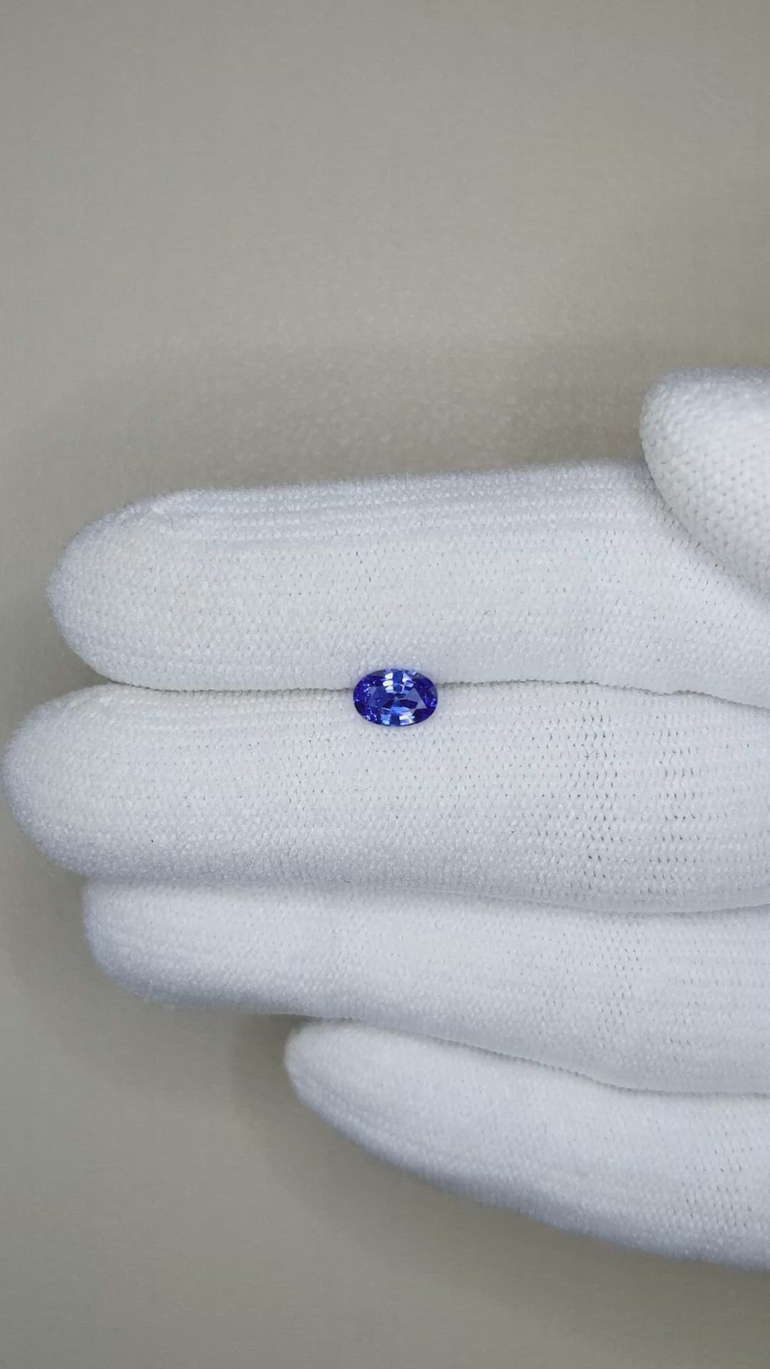 0.49 Ct. Blue Sapphire from Madagascar Size Video