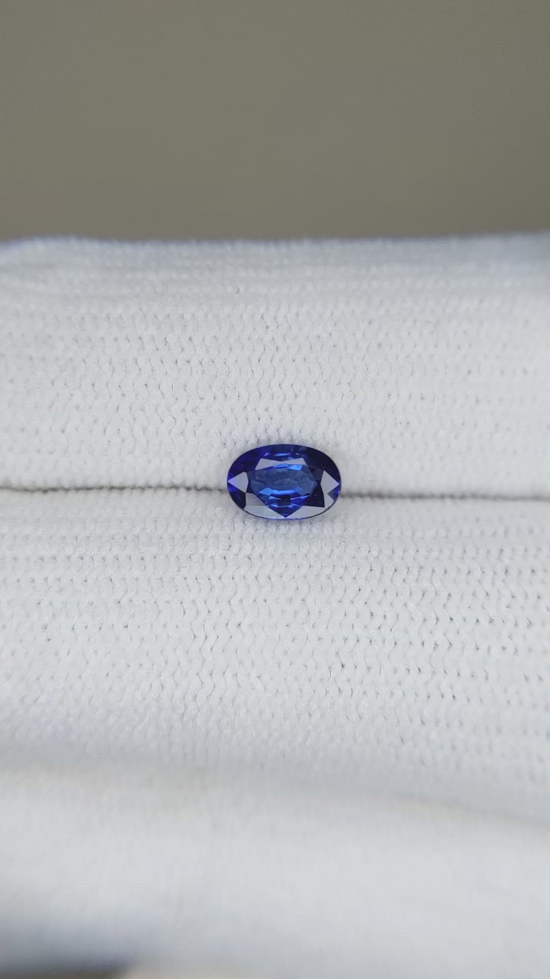 0.63 Ct. Blue Sapphire from Madagascar Size Video