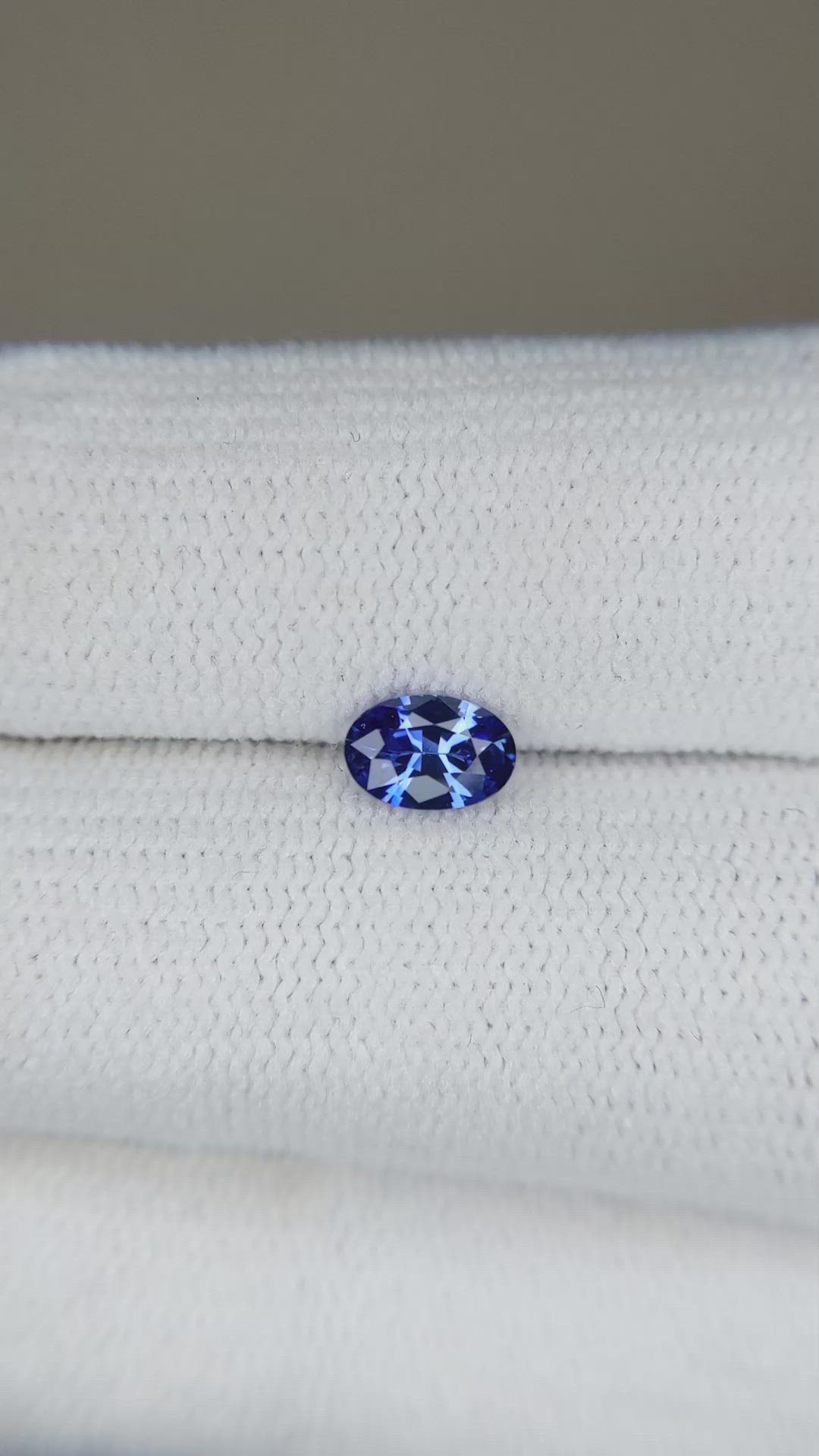 0.48 Ct. Blue Sapphire from Madagascar Size Video