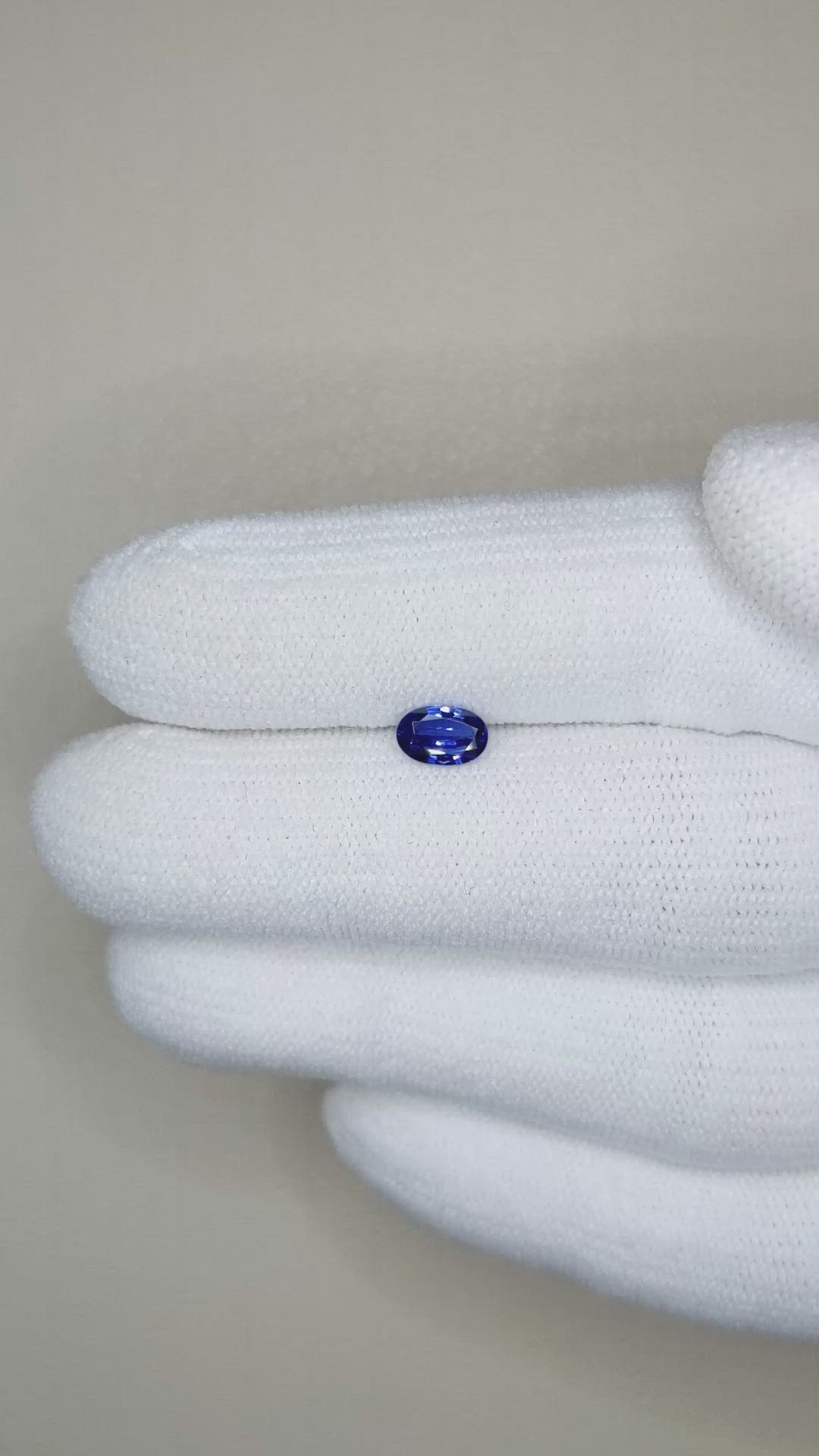 0.50 Ct. Blue Sapphire from Madagascar Size Video