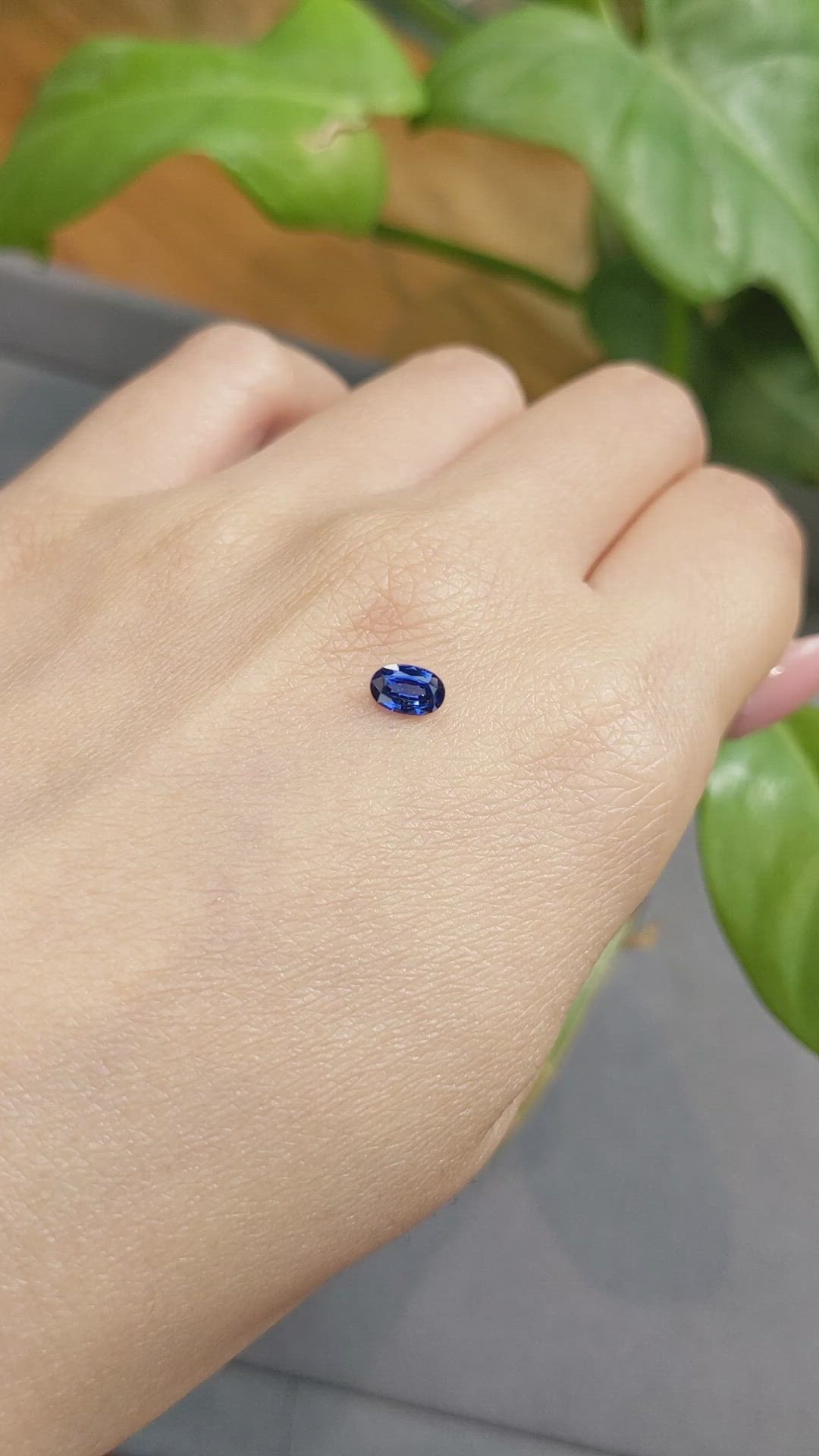 0.50 Ct. Blue Sapphire from Madagascar Size Video