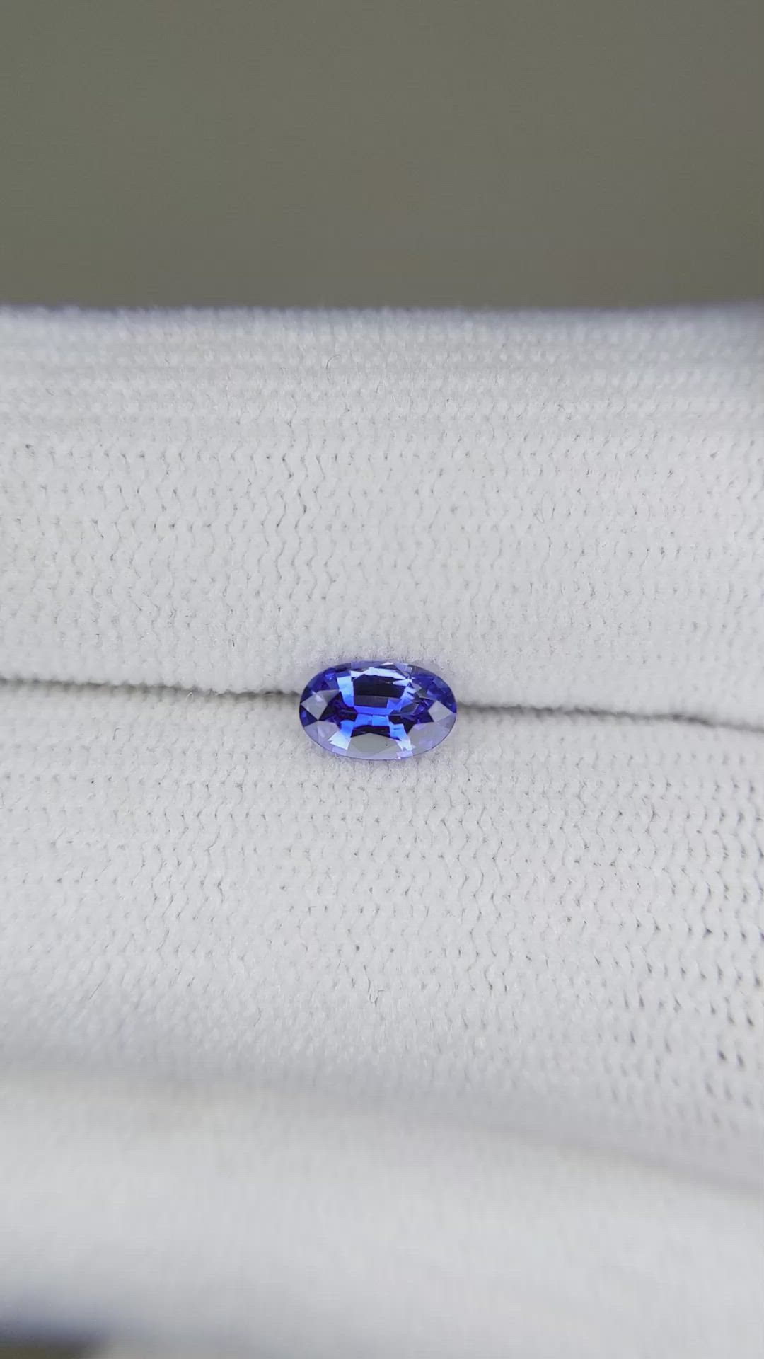 0.39 Ct. Blue Sapphire from Madagascar Size Video