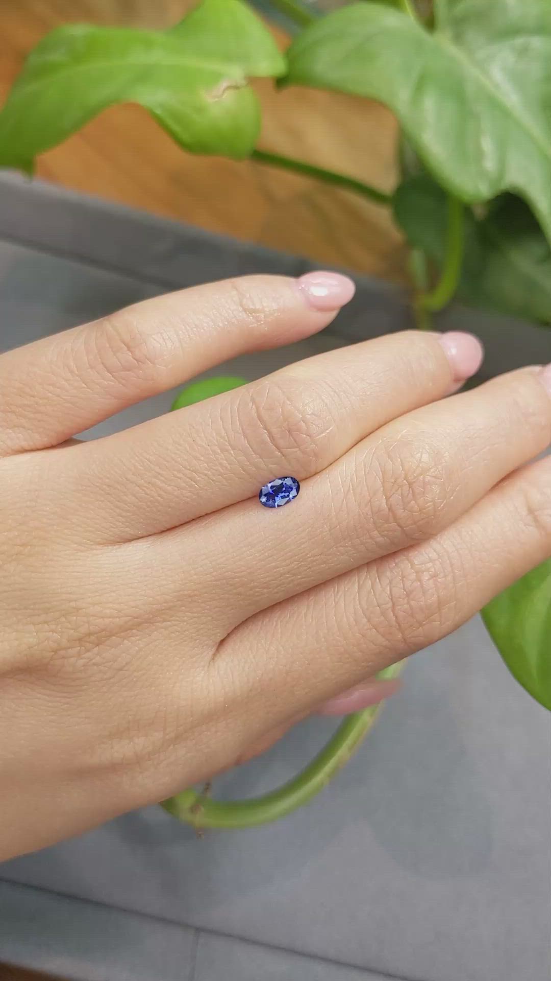 0.39 Ct. Blue Sapphire from Madagascar Size Video