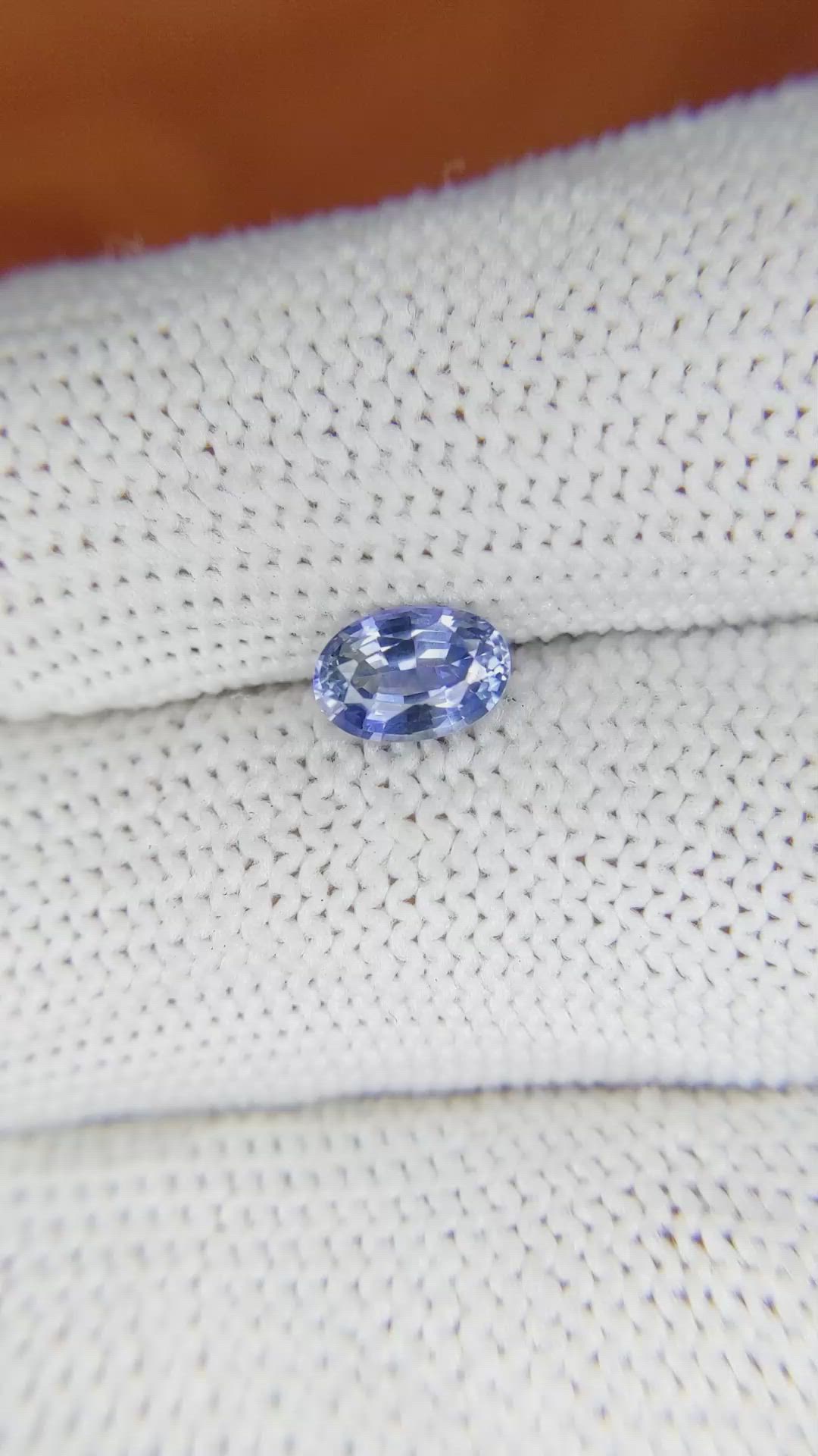 0.94 Ct. Blue Sapphire from Ceylon (Sri Lanka) Size Video