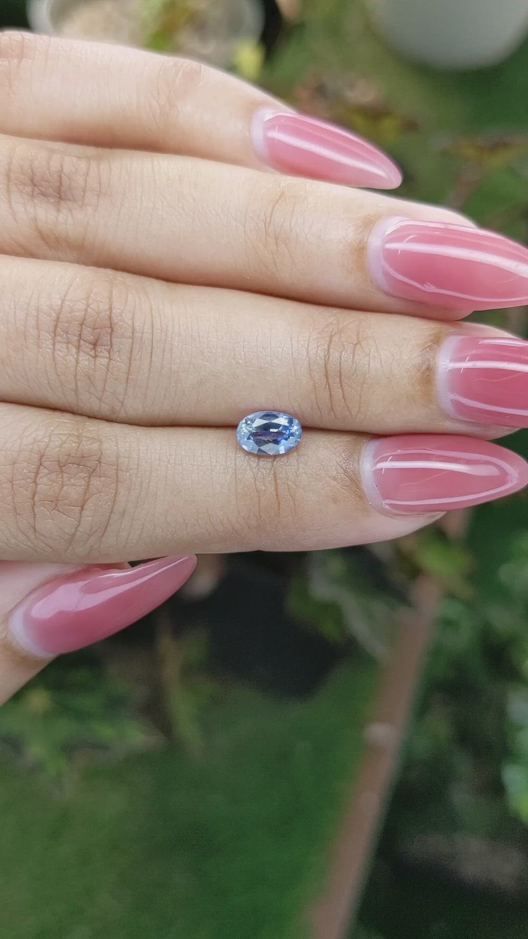 0.94 Ct. Blue Sapphire from Ceylon (Sri Lanka) Size Video