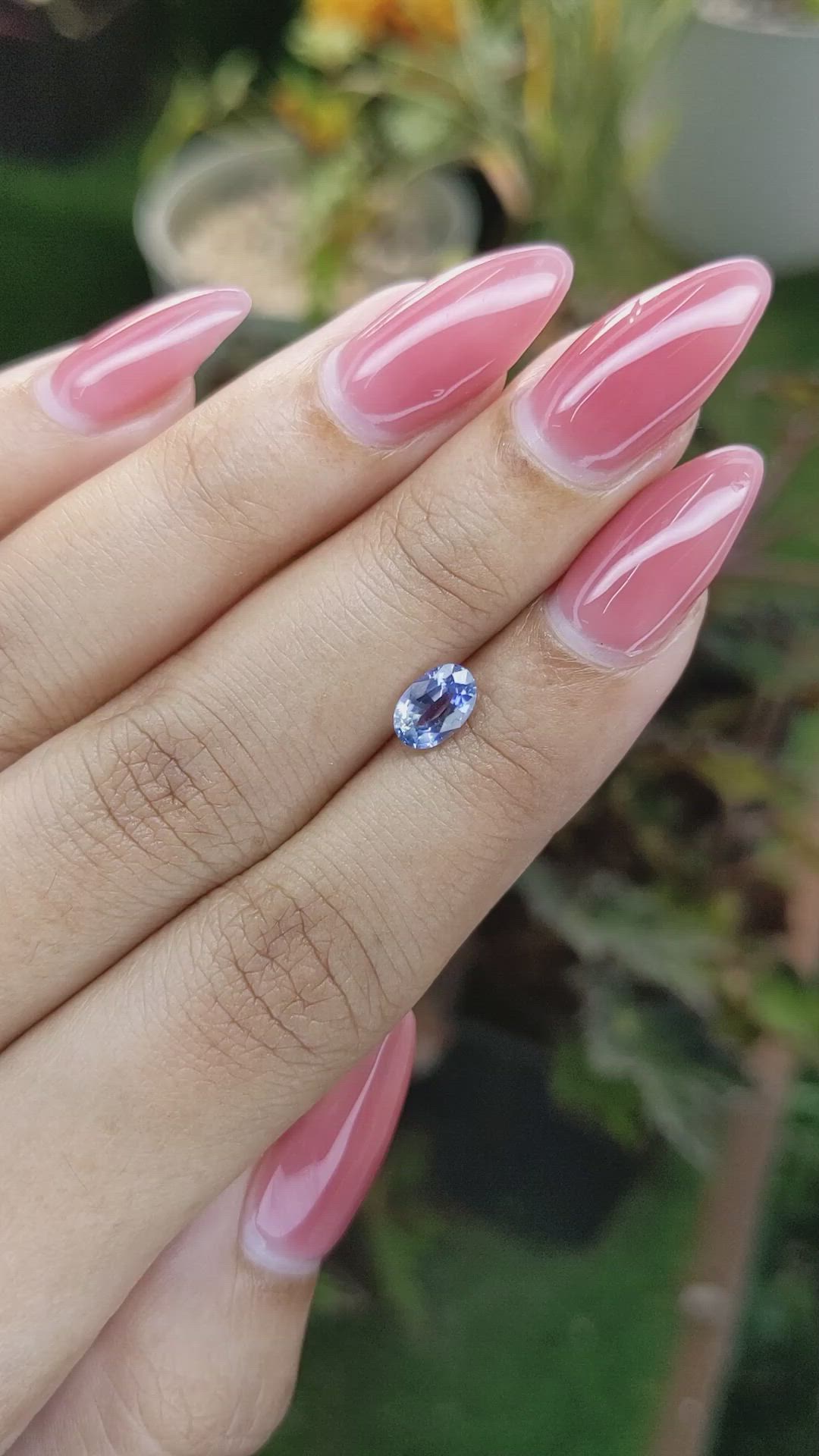 0.94 Ct. Blue Sapphire from Ceylon (Sri Lanka) Size Video