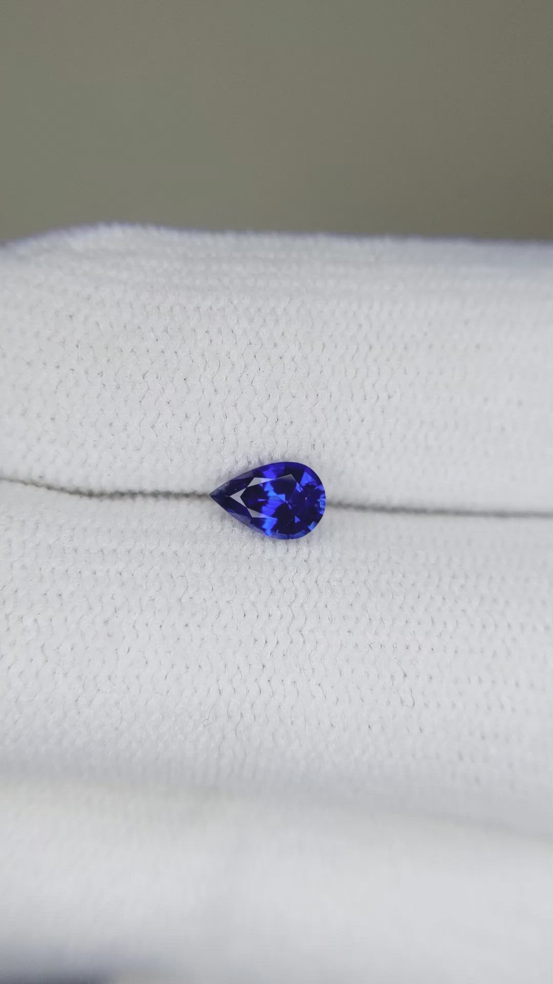 0.48 Ct. Blue Sapphire from Ceylon (Sri Lanka) Size Video