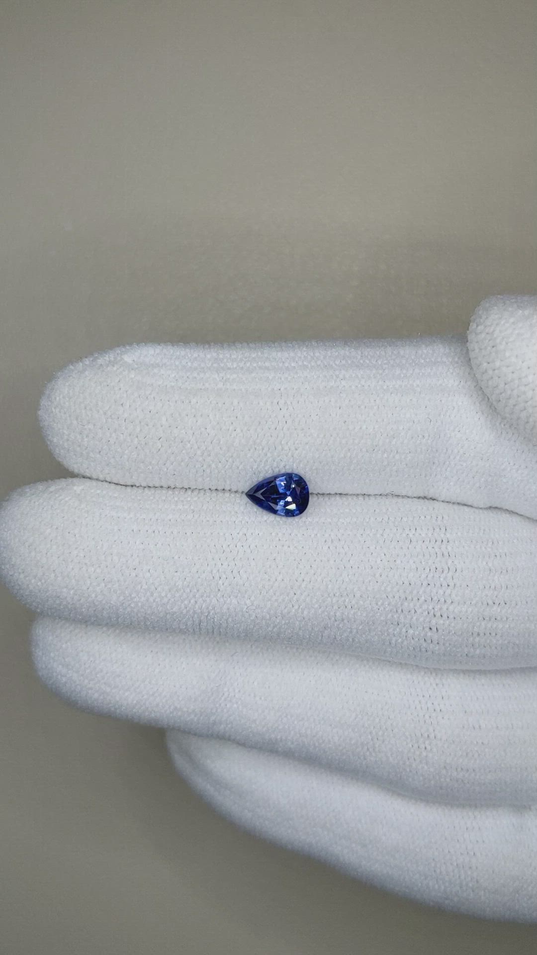 0.49 Ct. Blue Sapphire from Madagascar Size Video