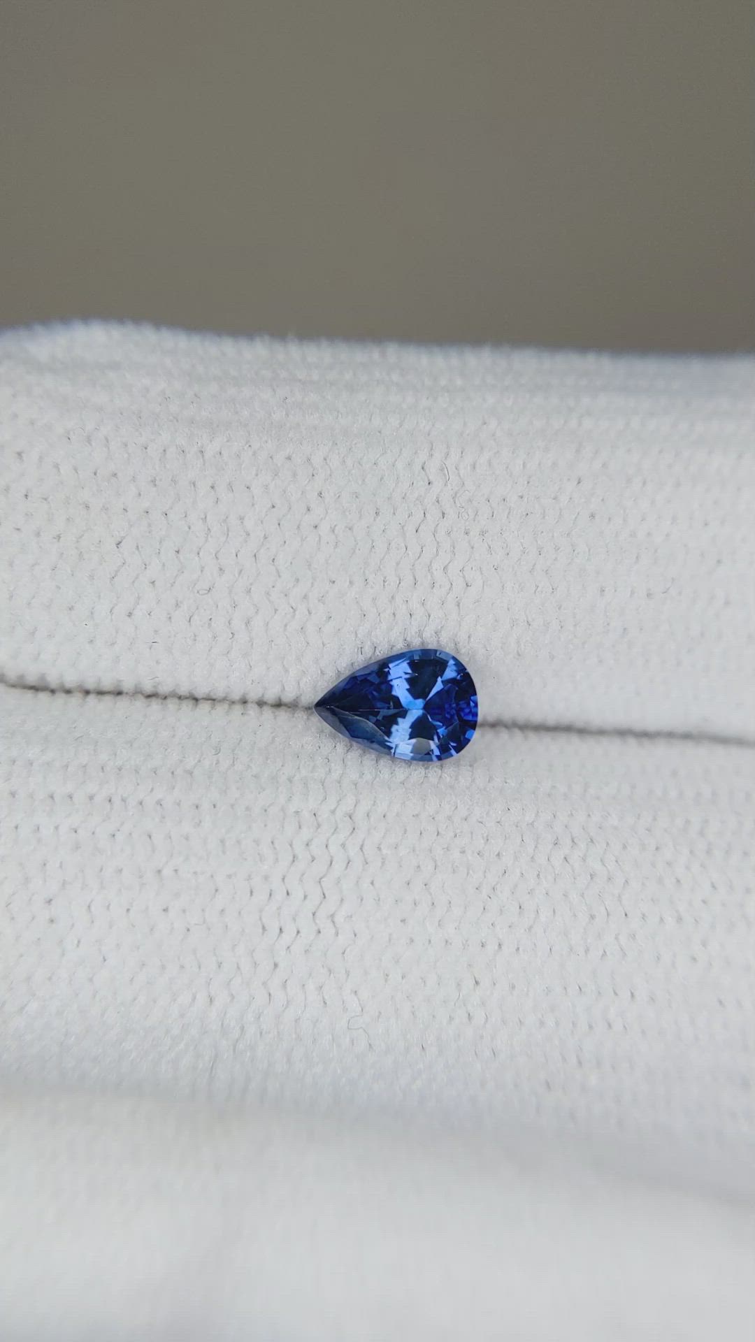 0.49 Ct. Blue Sapphire from Madagascar Size Video