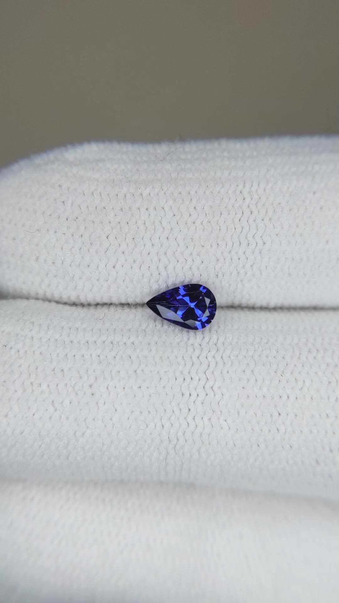 0.38 Ct. Blue Sapphire from Madagascar Size Video