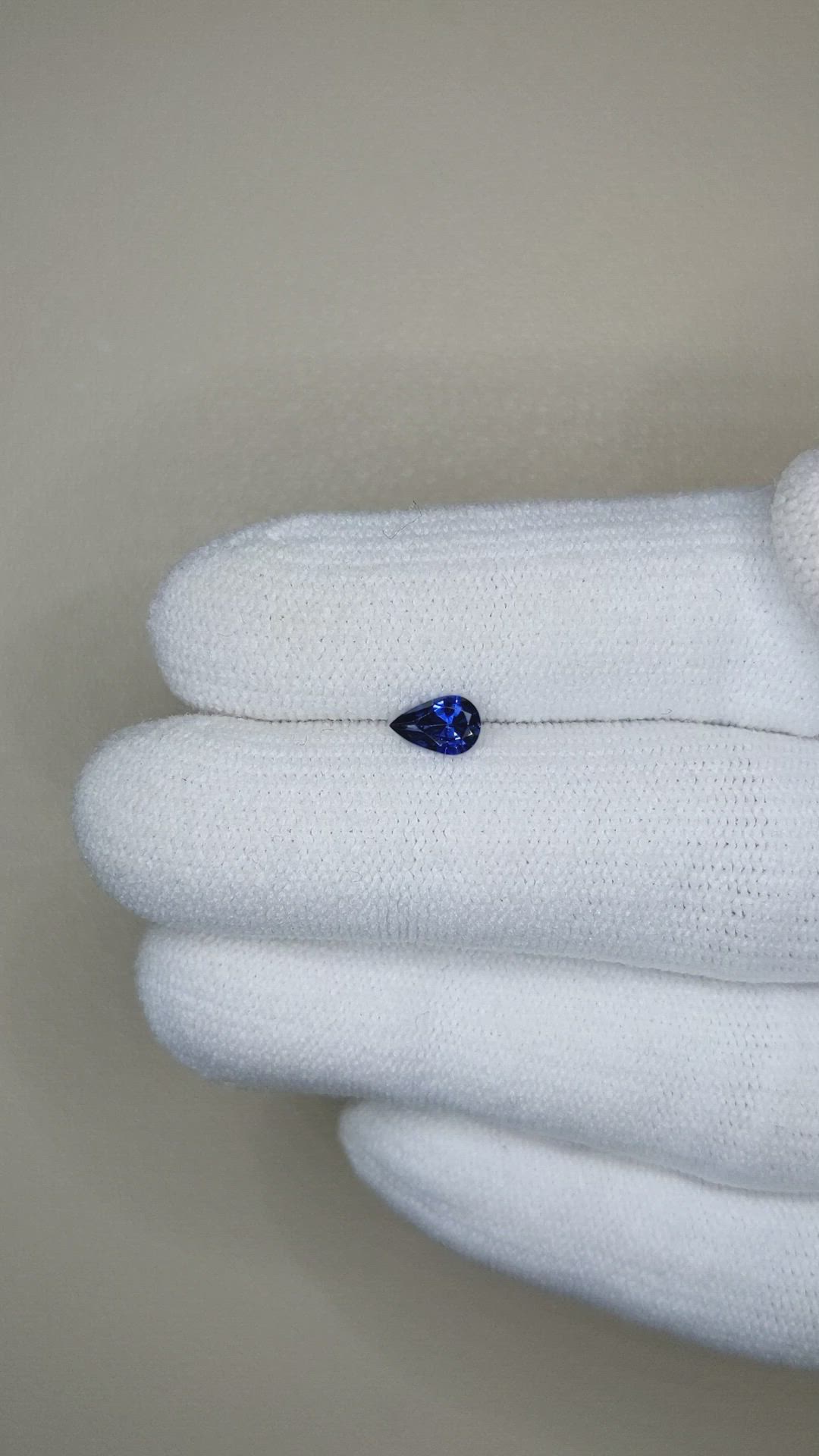 0.38 Ct. Blue Sapphire from Madagascar Size Video