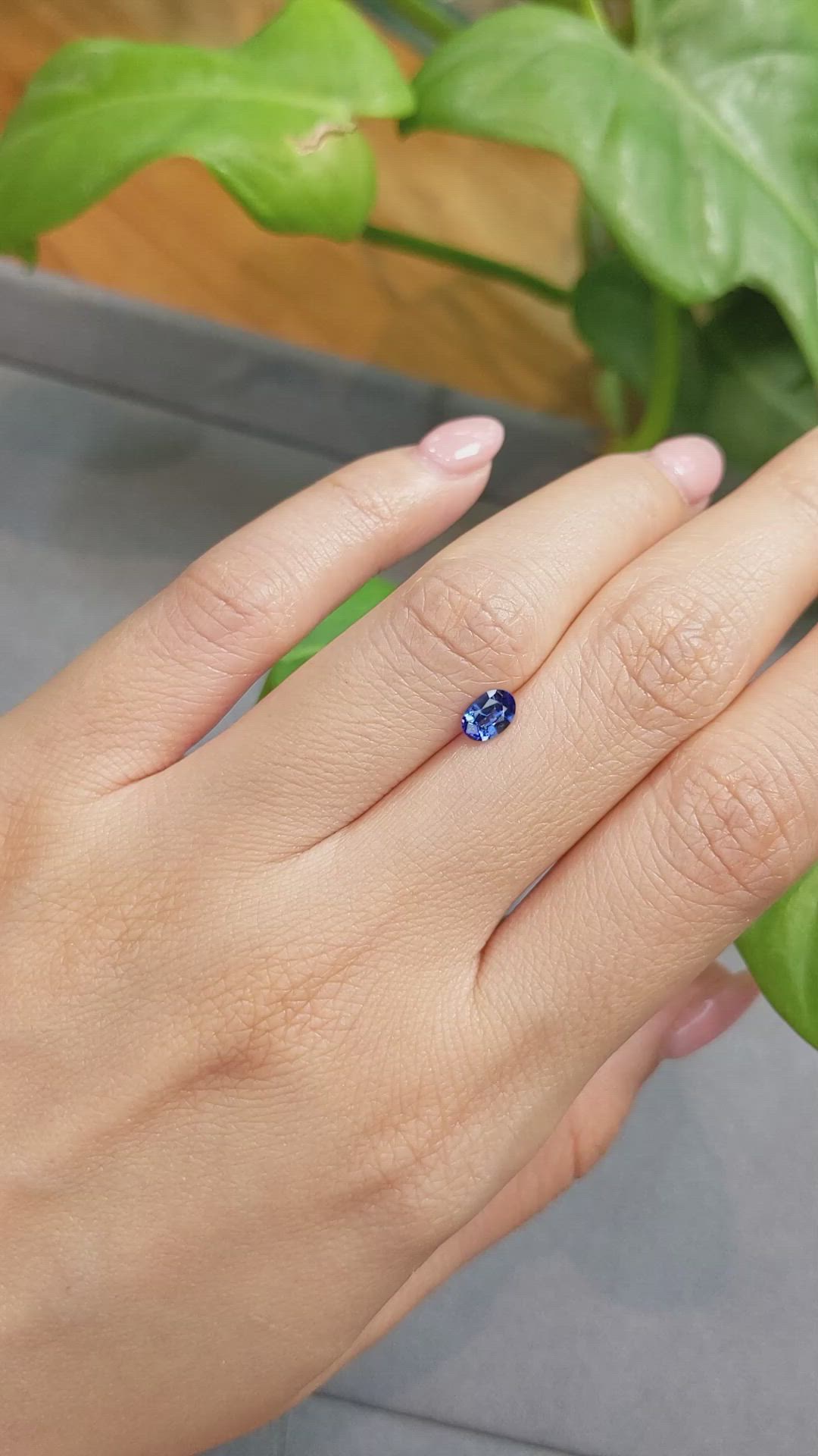 0.51 Ct. Blue Sapphire from Madagascar Size Video