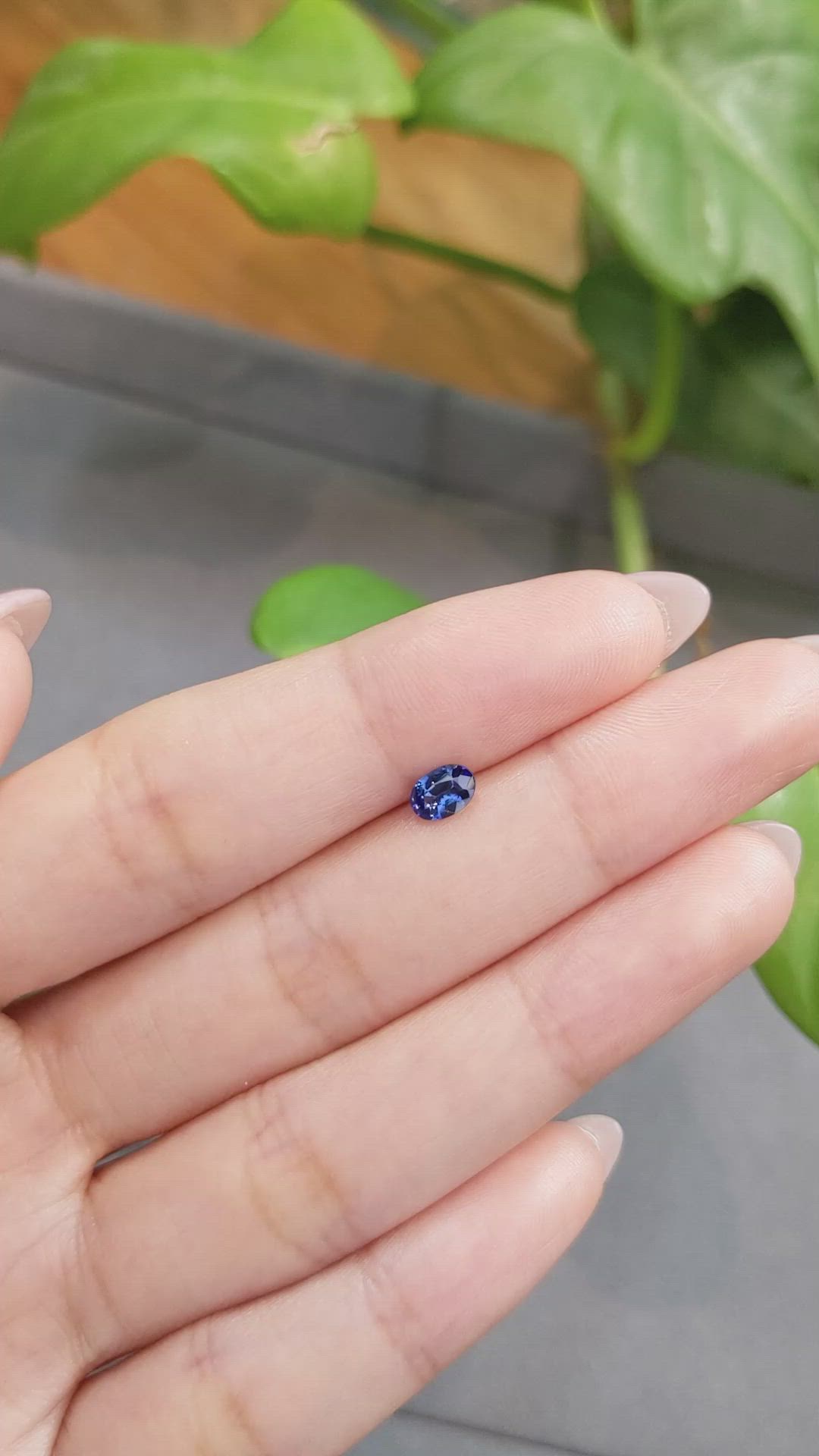 0.51 Ct. Blue Sapphire from Madagascar Size Video