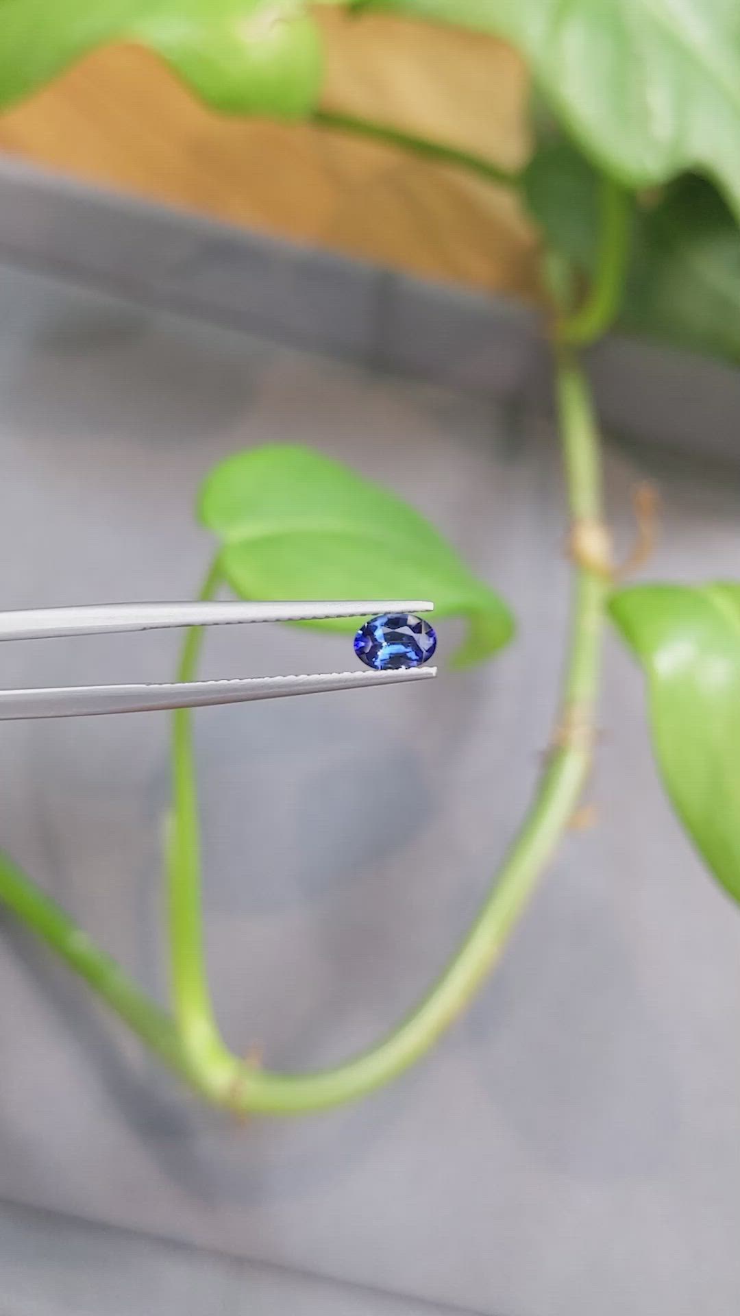 0.51 Ct. Blue Sapphire from Madagascar Size Video