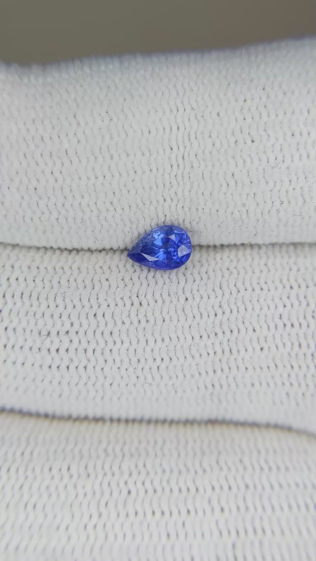 0.56 Ct. Blue Sapphire from Ceylon (Sri Lanka) Size Video